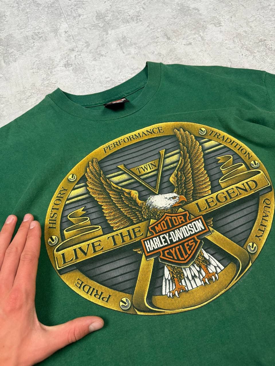 Harley Davidson RARE Vintage 1993 Harley-Davidson Chattanooga T-Shirt Size US XL / EU 56 / 4 - 4 Thumbnail