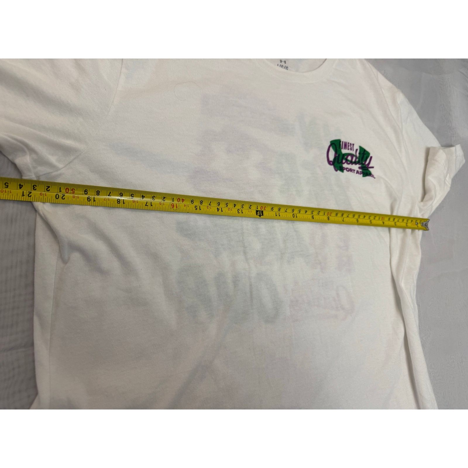 Under Armour Under Armor Graphic Unisex Large Men's White Shirt Size US L / EU 52-54 / 3 - 5 Thumbnail