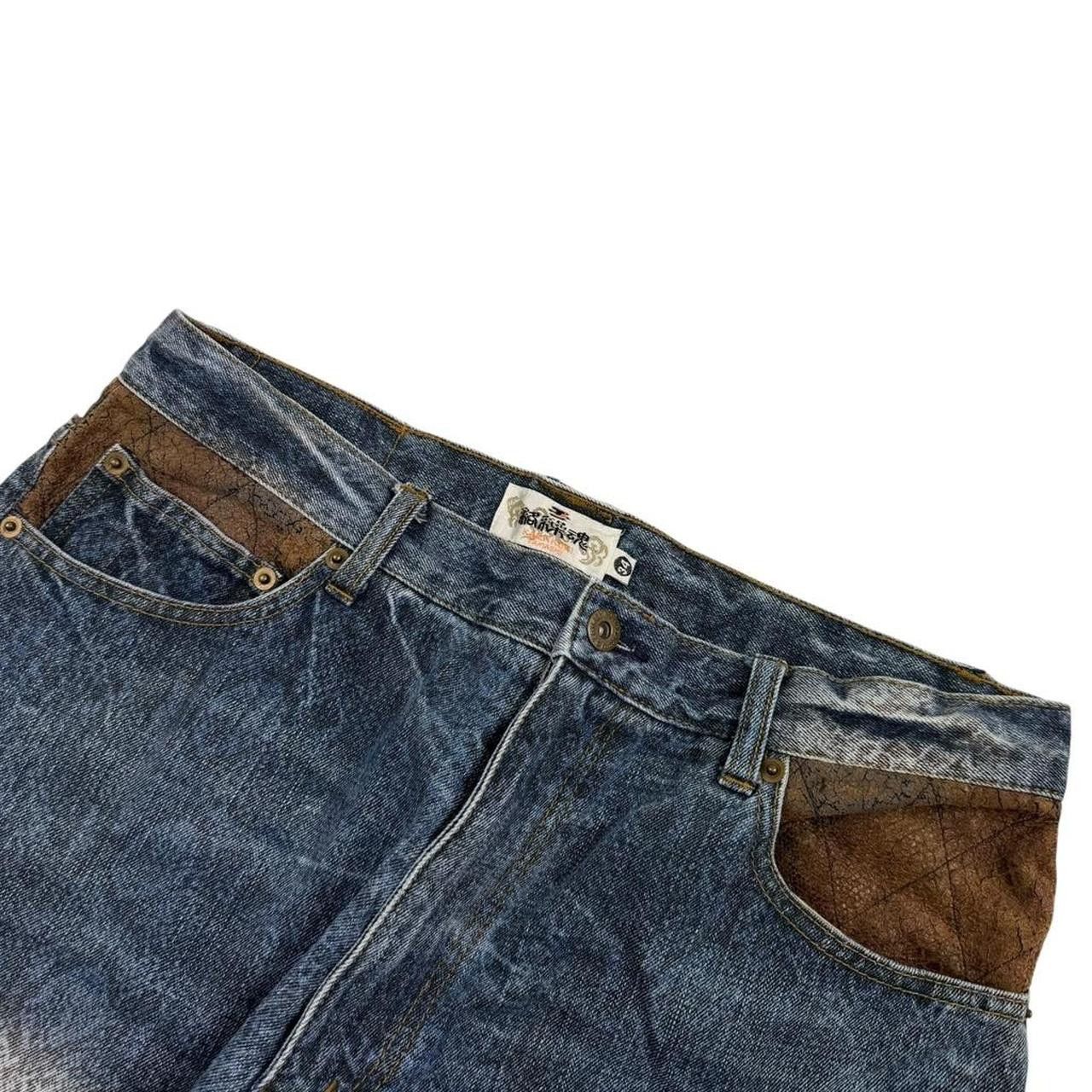 Karakuri Tamashii Karakuri Tamashii Embroidered Dragon Japanese Jeans Waist 34 Size US 34 / EU 50 - 7 Thumbnail
