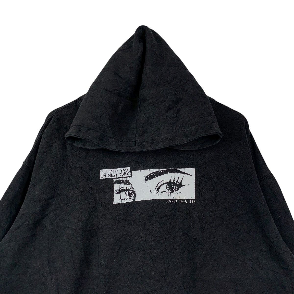 Vintage Vtg 1984 John Galt “I’ll Meet You in New York” Hoodie Size US XXL / EU 58 / 5 - 2 Thumbnail