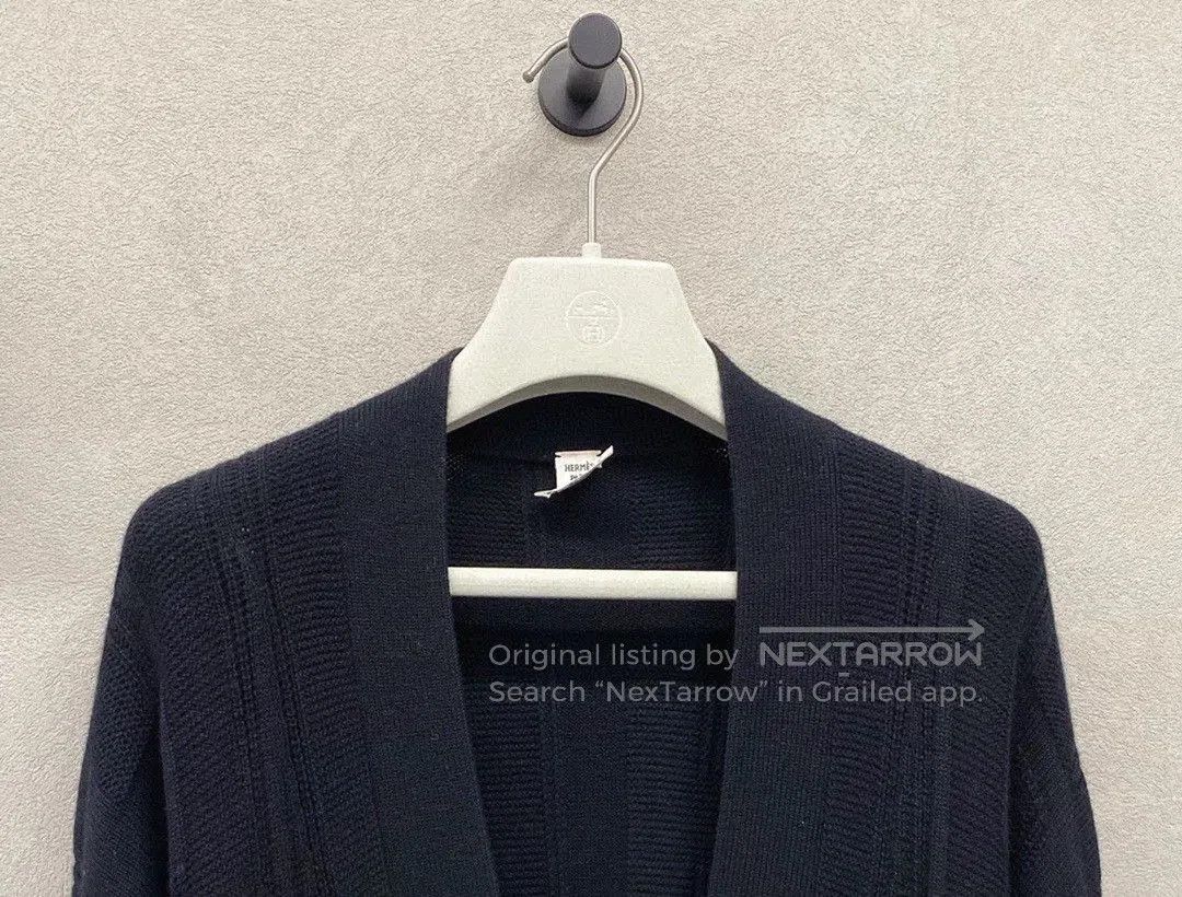 Hermes Hermès Black Wool Cardigan Size 34. Size XS / US 0-2 / IT 36-38 - 5 Thumbnail