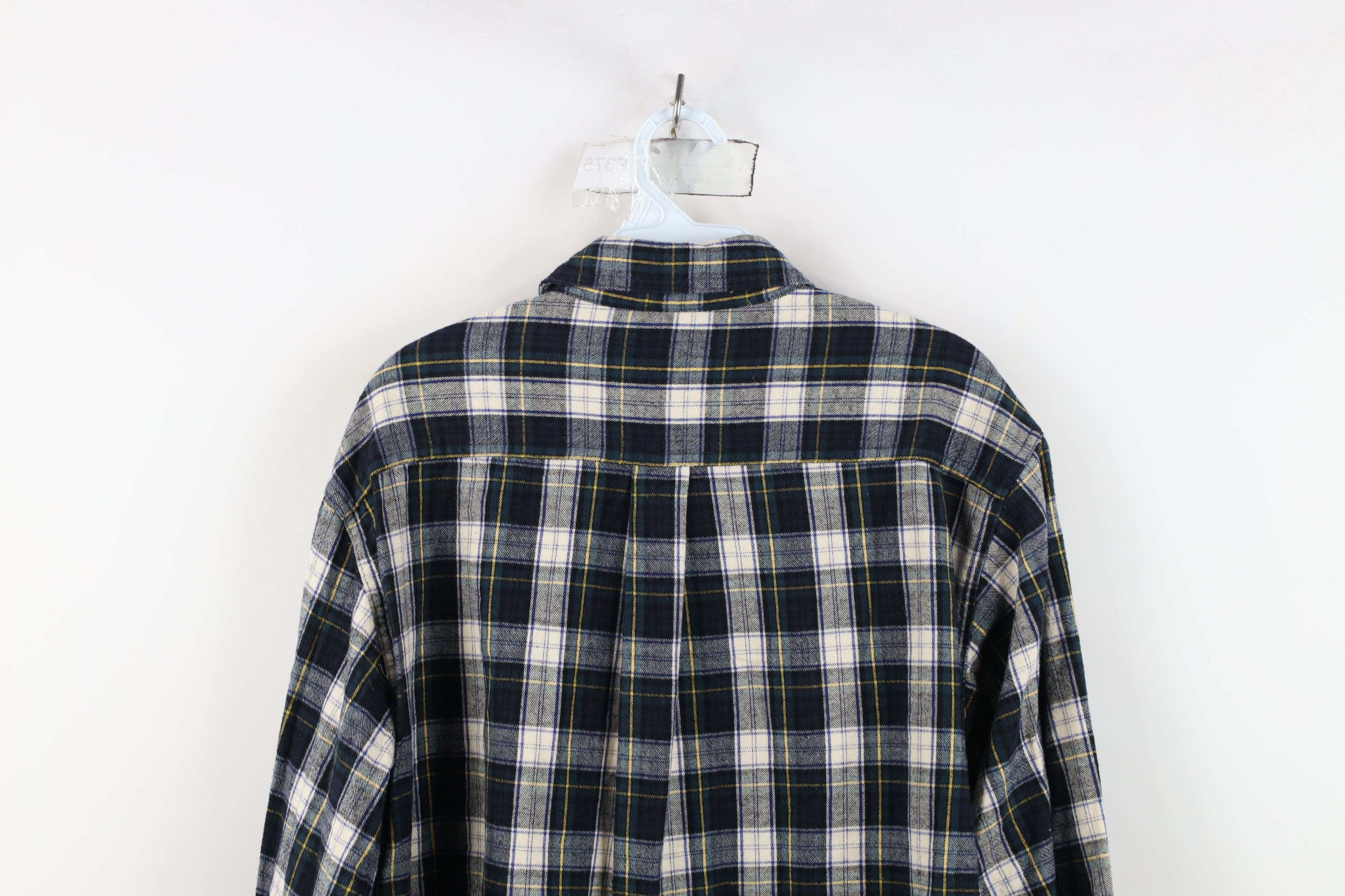 L.L. Bean Vintage 90s LL Bean Faded Collared Flannel Button Down Shirt Size US M / EU 48-50 / 2 - 11 Thumbnail