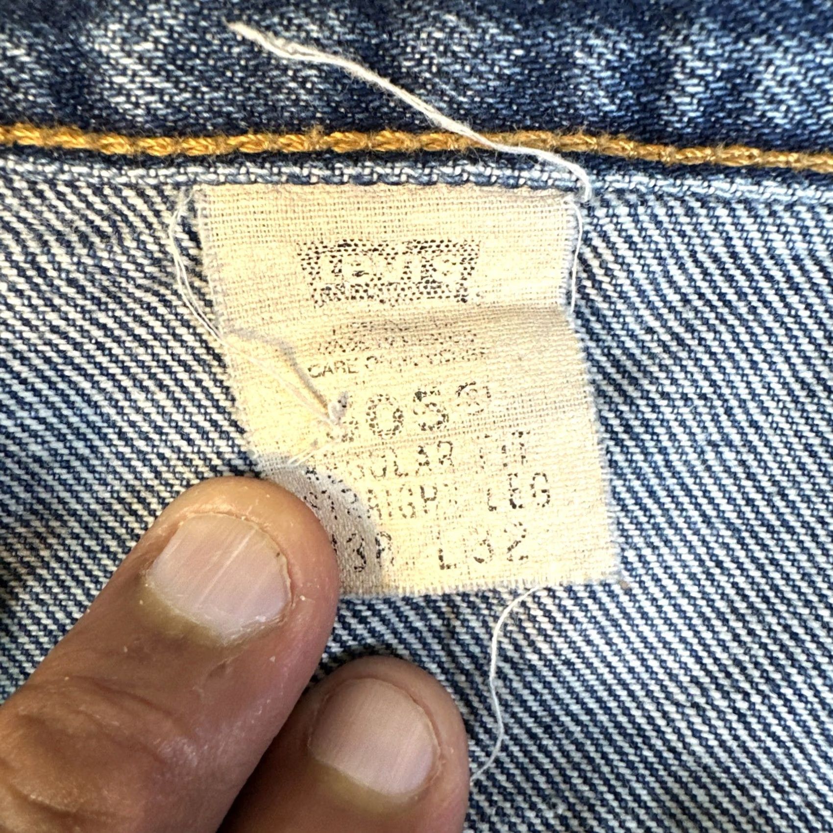 Levi's Levi's 505 Regular Fit Jeans Men Size 34 x 32 Midnight Blue Stonewash Denim 5-Pocket Straight Leg Medium Rise Adult Mens Size US 34 / EU 50 - 2 Thumbnail