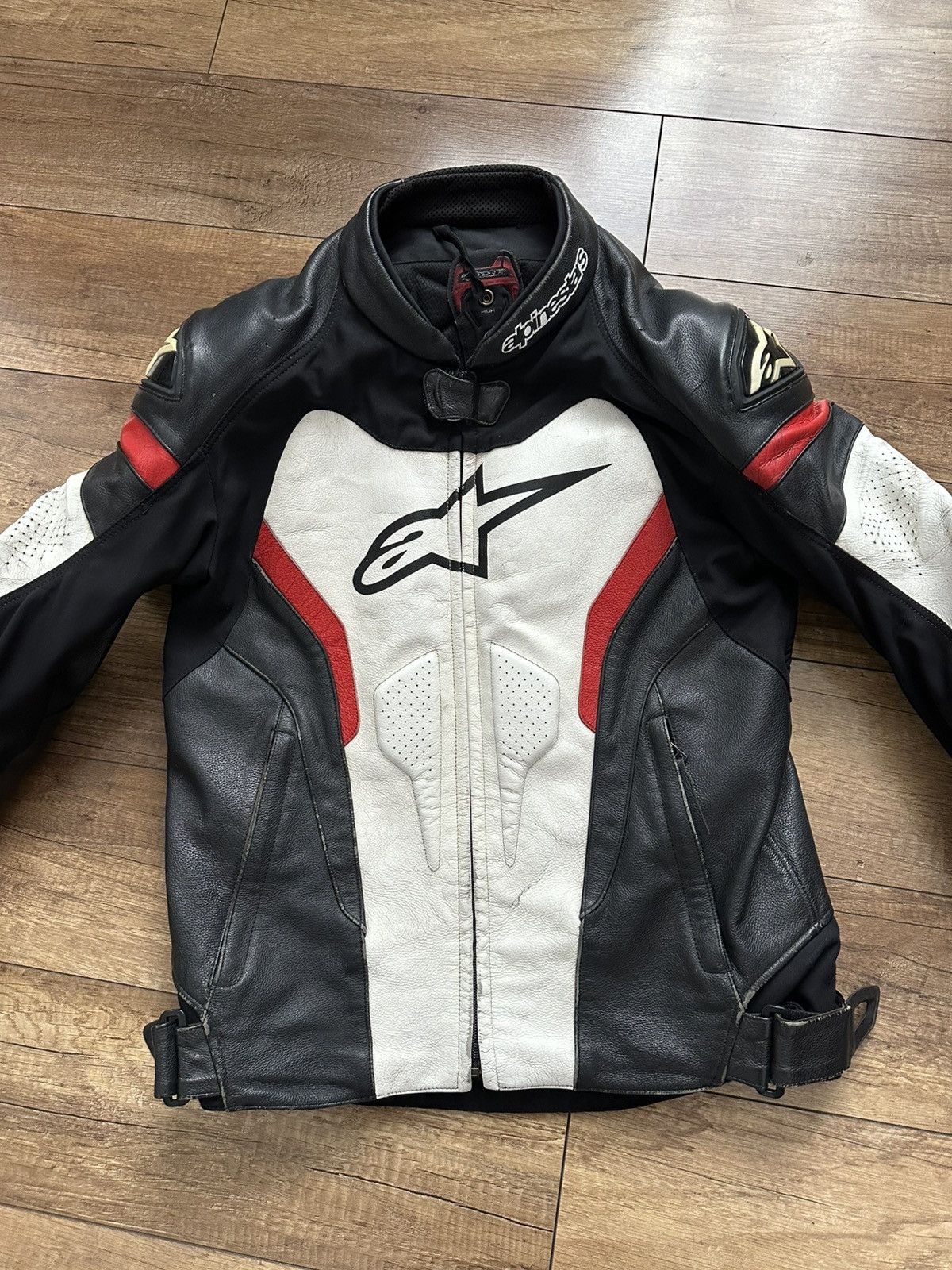 Alpinestars Alpinestars Vintage Zip Leather Moto Jacket Size US L / EU 52-54 / 3 - 3 Thumbnail
