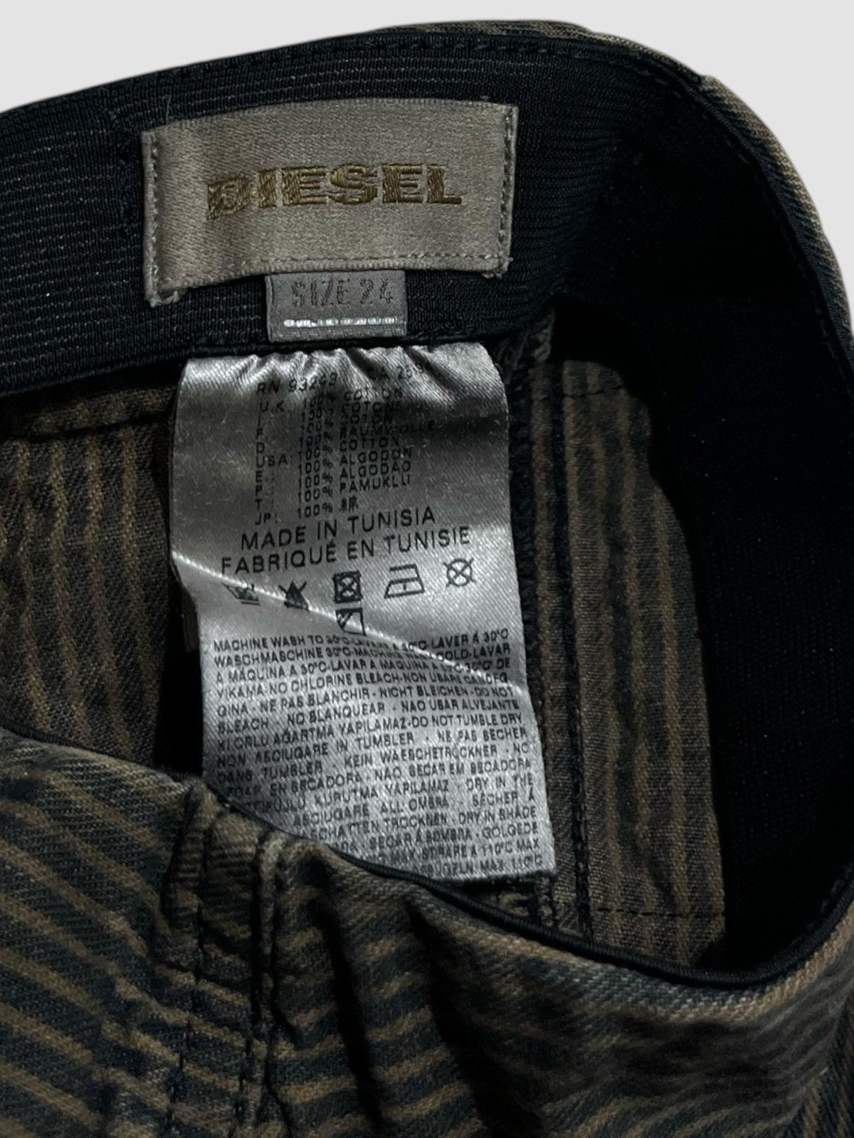 Diesel Diesel Diagonal Stripe Short Skirt Size 24 Size 24" / US 00 / IT 34 - 8 Thumbnail
