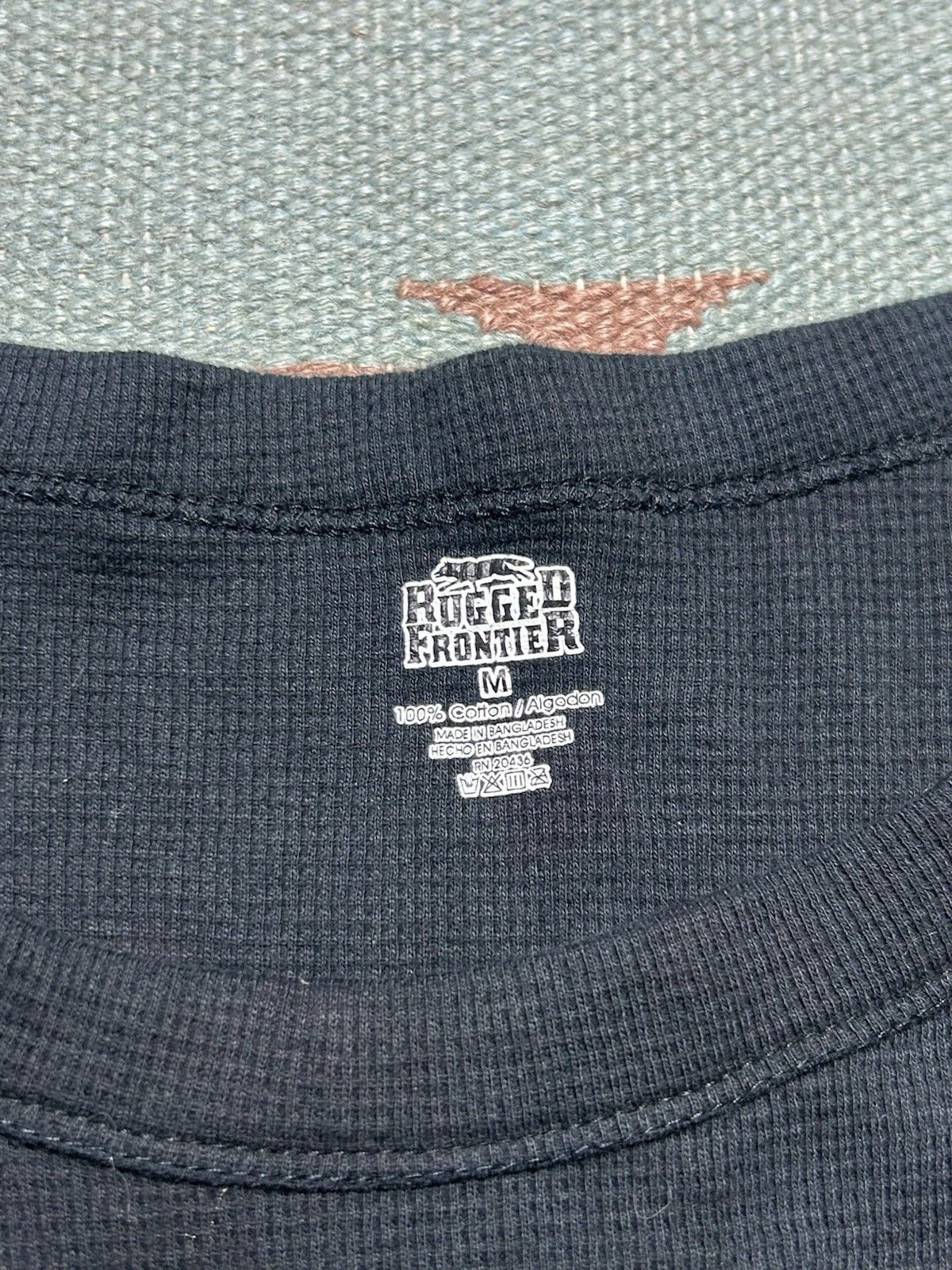 Vintage Rugged Frontier waffle knit thermal shirt base layer boxy M Size US M / EU 48-50 / 2 - 3 Thumbnail