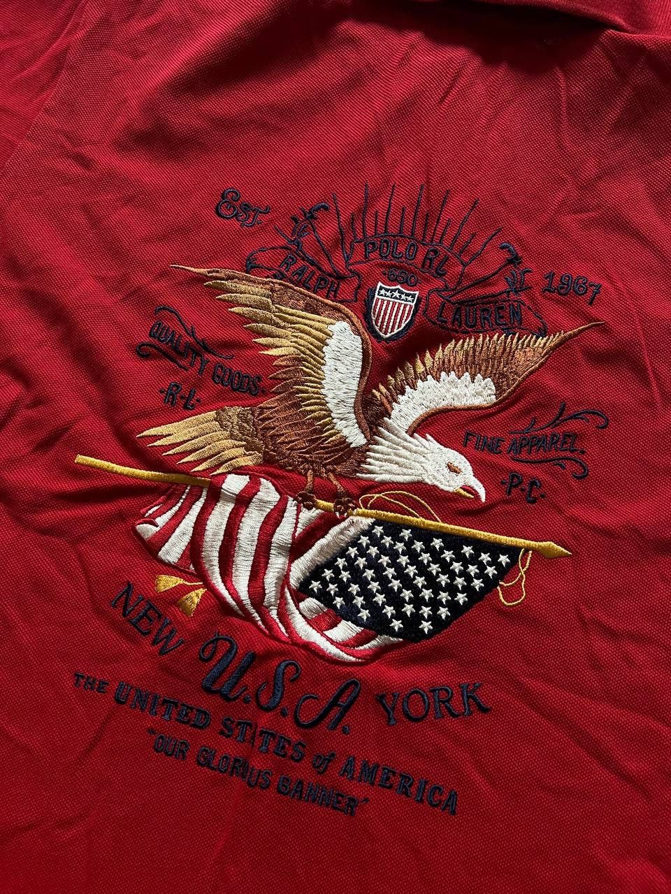 Polo Ralph Lauren Polo Ralph Lauren Custom Fit Men's Shirt American Flag S Size US S / EU 44-46 / 1 - 6 Thumbnail
