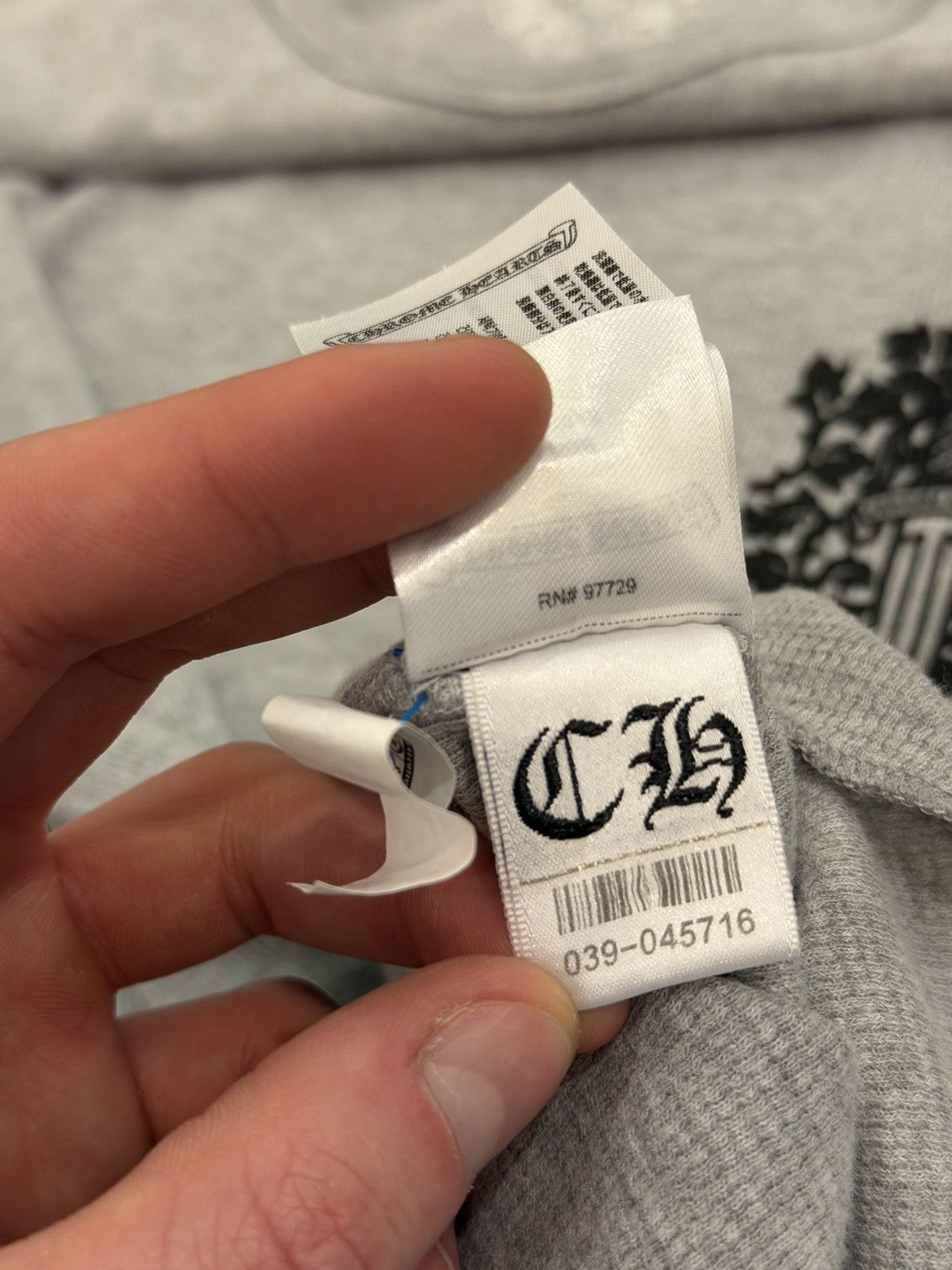 Chrome Hearts Chrome Hearts Dagger Thermal LS - Grey Size US L / EU 52-54 / 3 - 7 Thumbnail