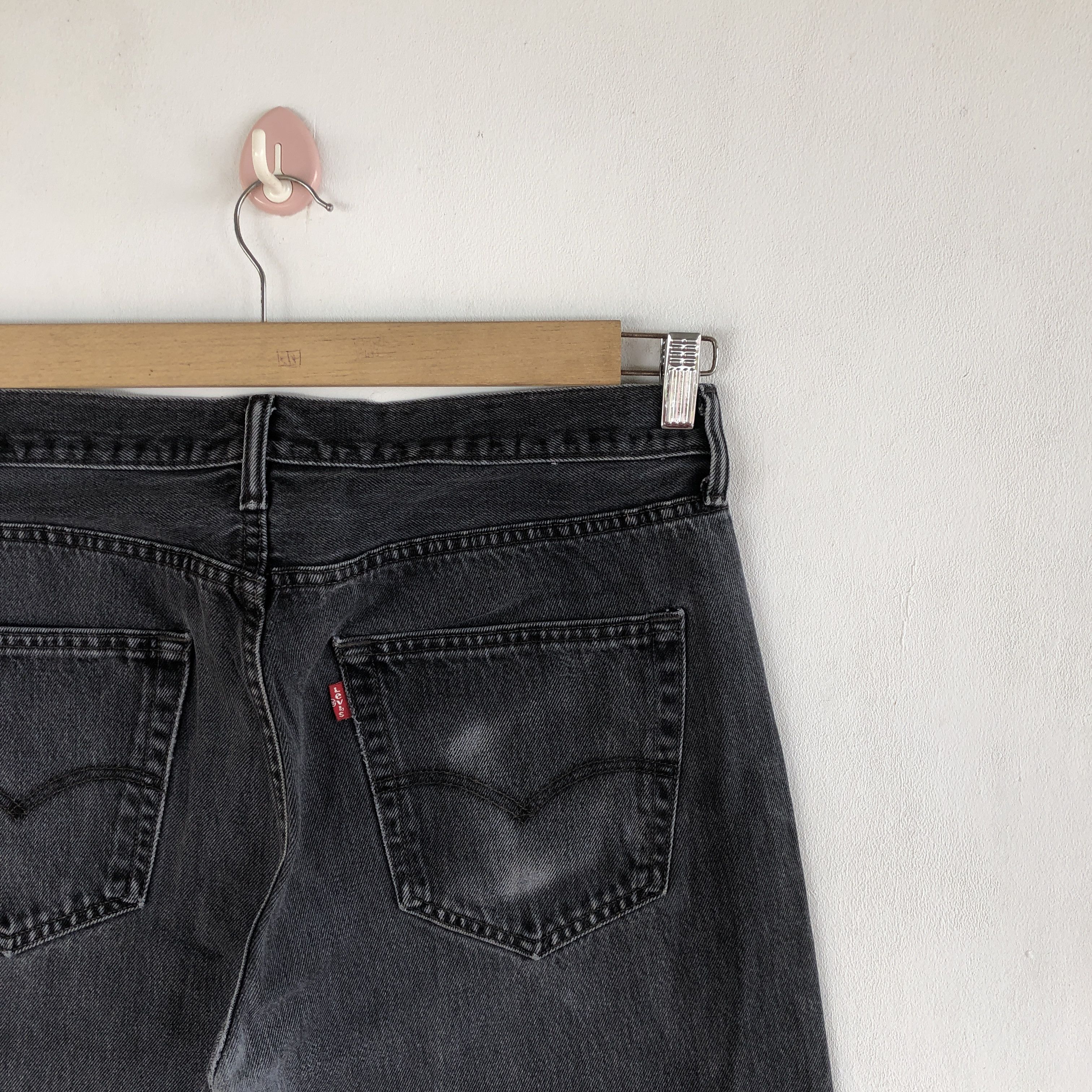 Levi's Vintage Levis 501 Jeans Super Black Levi's Stonewash Denim Size US 34 / EU 50 - 5 Thumbnail