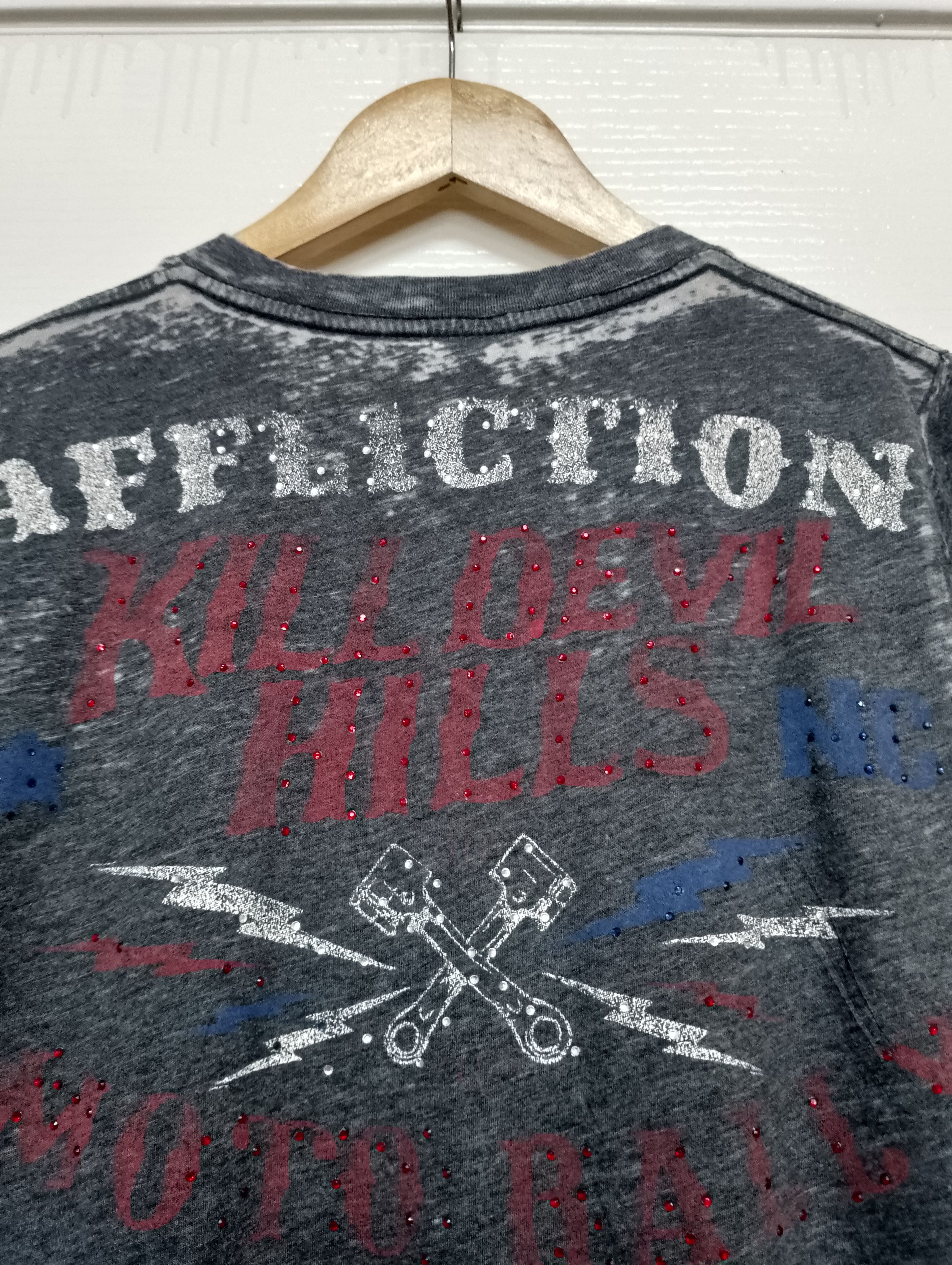 Affliction × Haunted Mound AFFLICTION American Eagles Y2k Tee Size S / US 4 / IT 40 - 2 Thumbnail