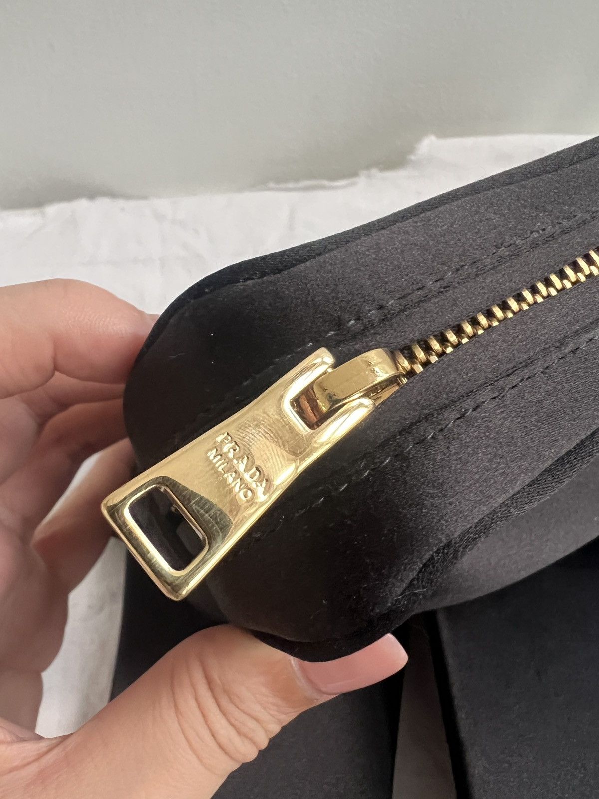 Prada 🔥 Prada silk travel mules slide in slippers with pouch Size US 6 / EU 39 - 9 Thumbnail