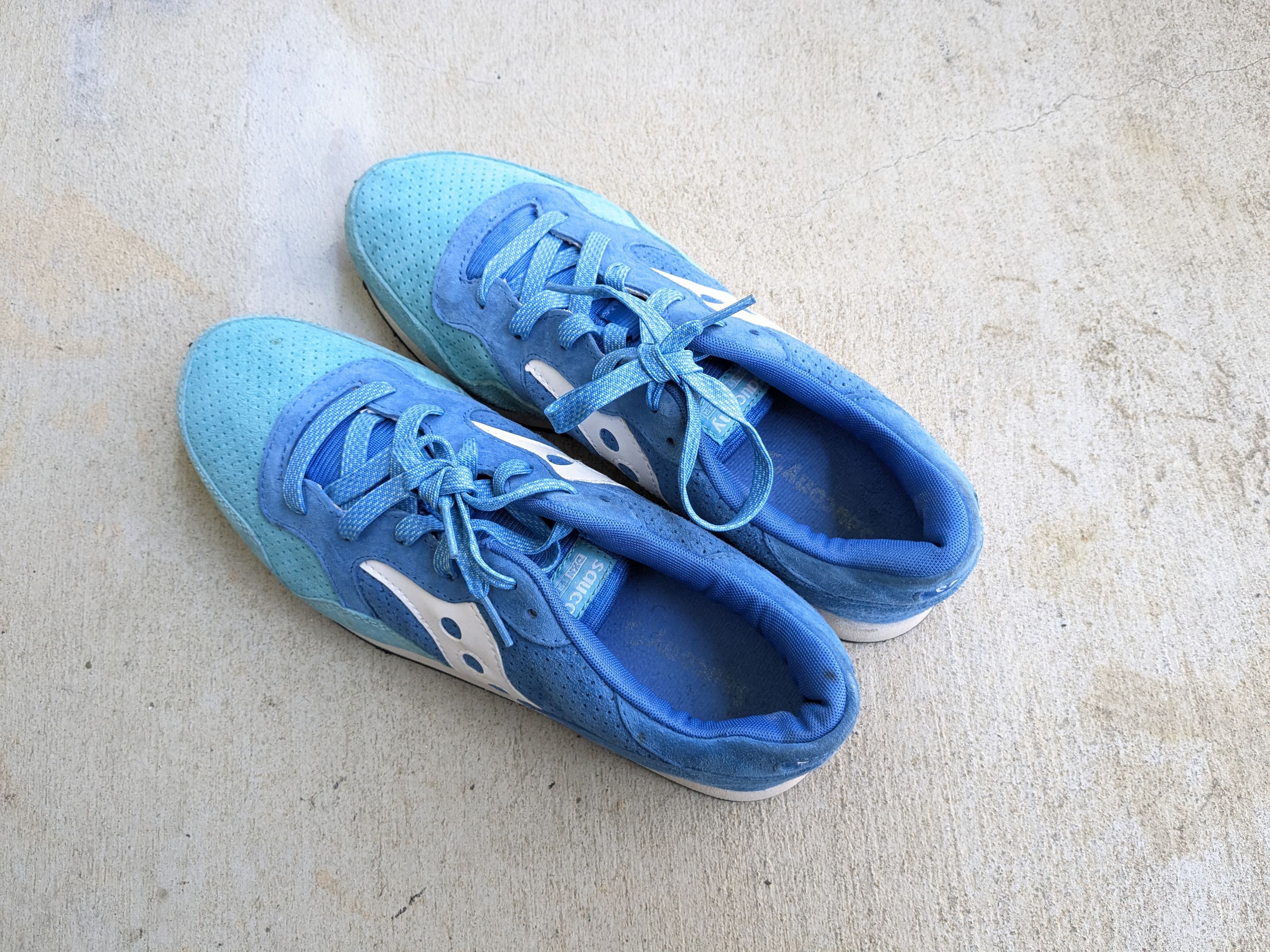 Saucony Saucony DXN Trainer Bermuda Pack 10.5 Blue Green Suede Size US 10.5 / EU 43-44 - 12 Thumbnail