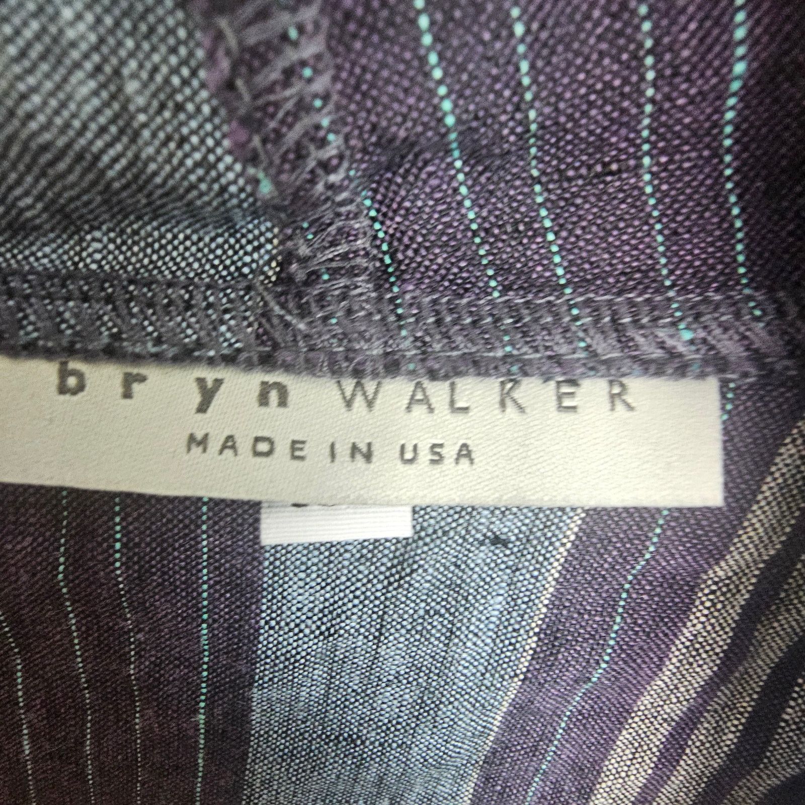 Bryn Walker Bryn Walker Womens Striped Linen Kai Jacket Sz XS Lagenlook Size XS / US 0-2 / IT 36-38 - 6 Thumbnail