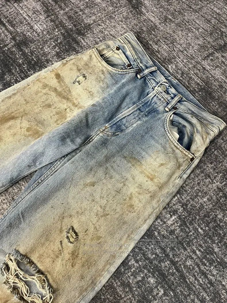 Acne Studios Acne Studios Ripped effect details cotton denim jeans Size 42" / US 20 - 2 Thumbnail