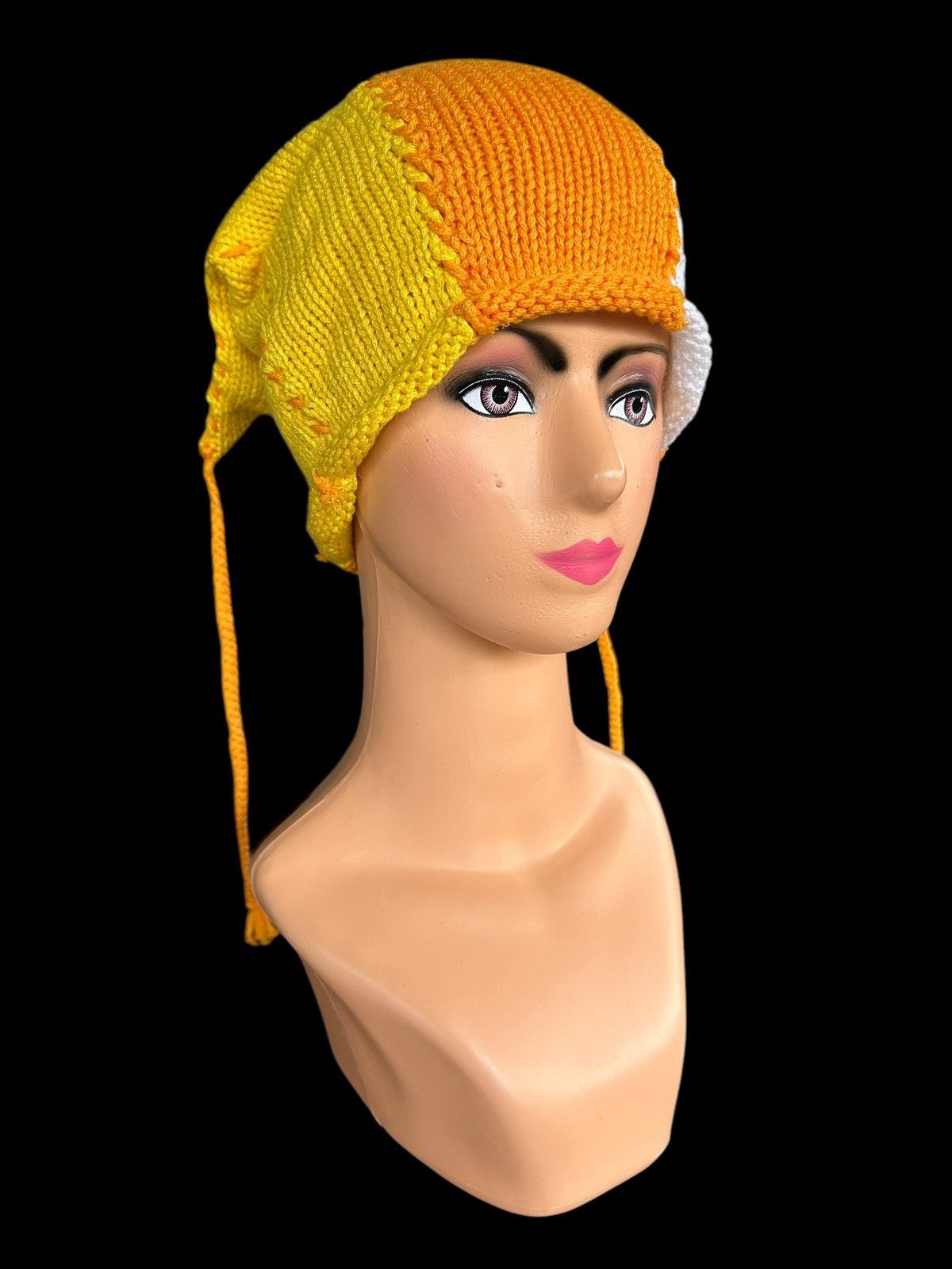 Japanese Brand × Kapital × Vintage Crochet Knitted Handmade Beanie Hats Size ONE SIZE - 3 Thumbnail