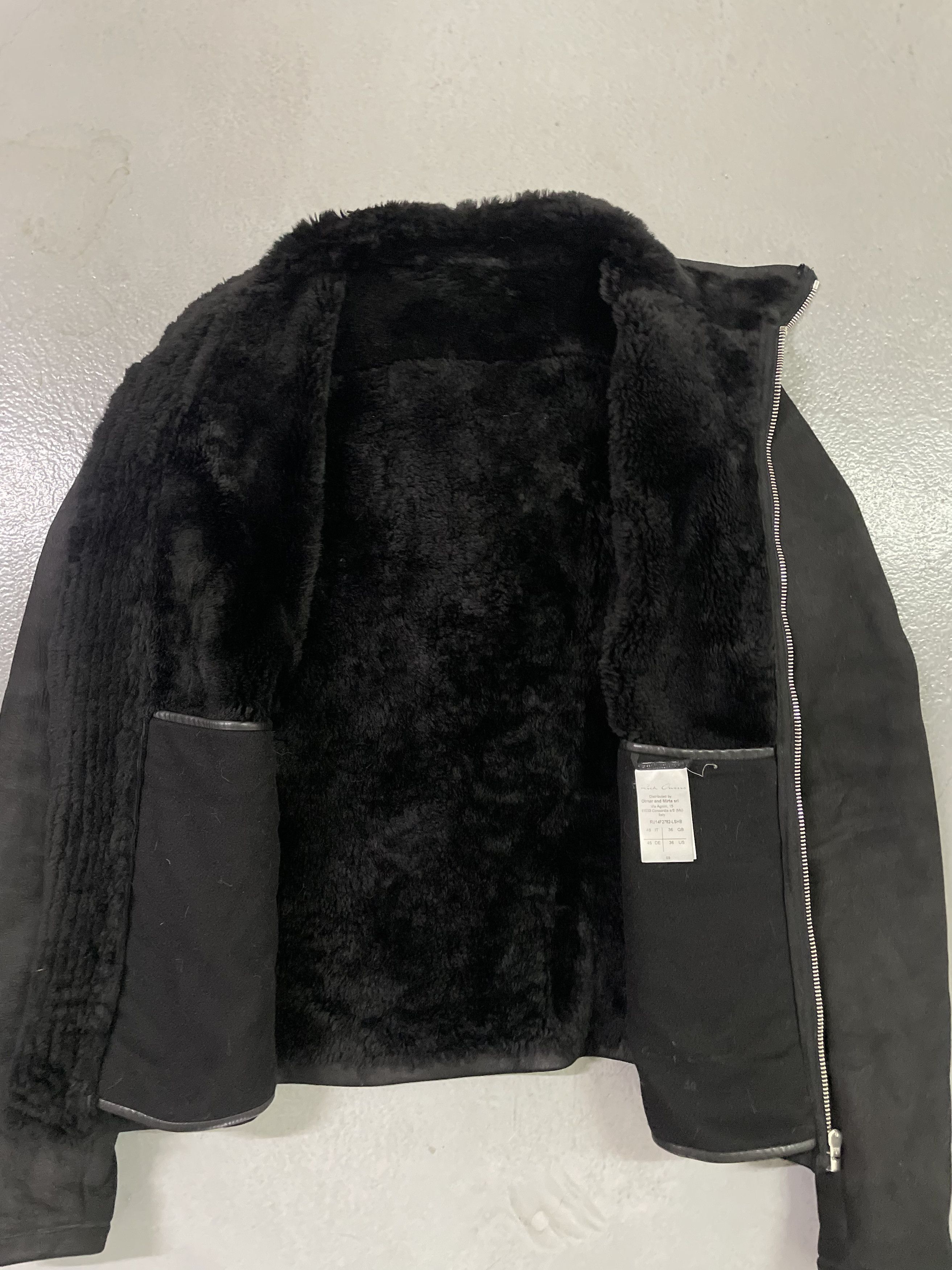 Rick Owens Rick Owens Blistered Lamb Leather Shearling Bauhaus Jacket Size US S / EU 44-46 / 1 - 5 Thumbnail