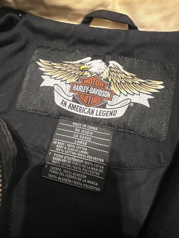 Harley Davidson × Vintage biker jacket Harley Davidson motorcycles L vintage Size US L / EU 52-54 / 3 - 5 Thumbnail