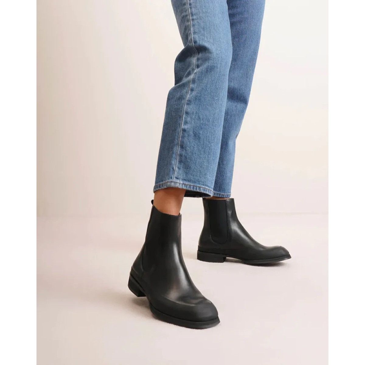 The Row The Row Black Leather Garden Chelsea Boos size 41 | Grailed