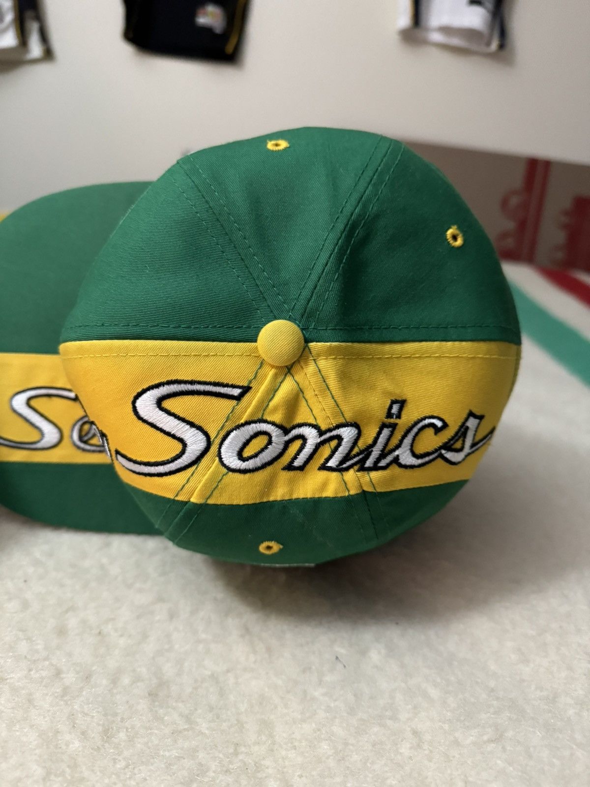 Logo Athletic × NBA × Sports Specialties Sports Specialties Seattle SuperSonics Sonics Hat snapback Size ONE SIZE - 4 Thumbnail