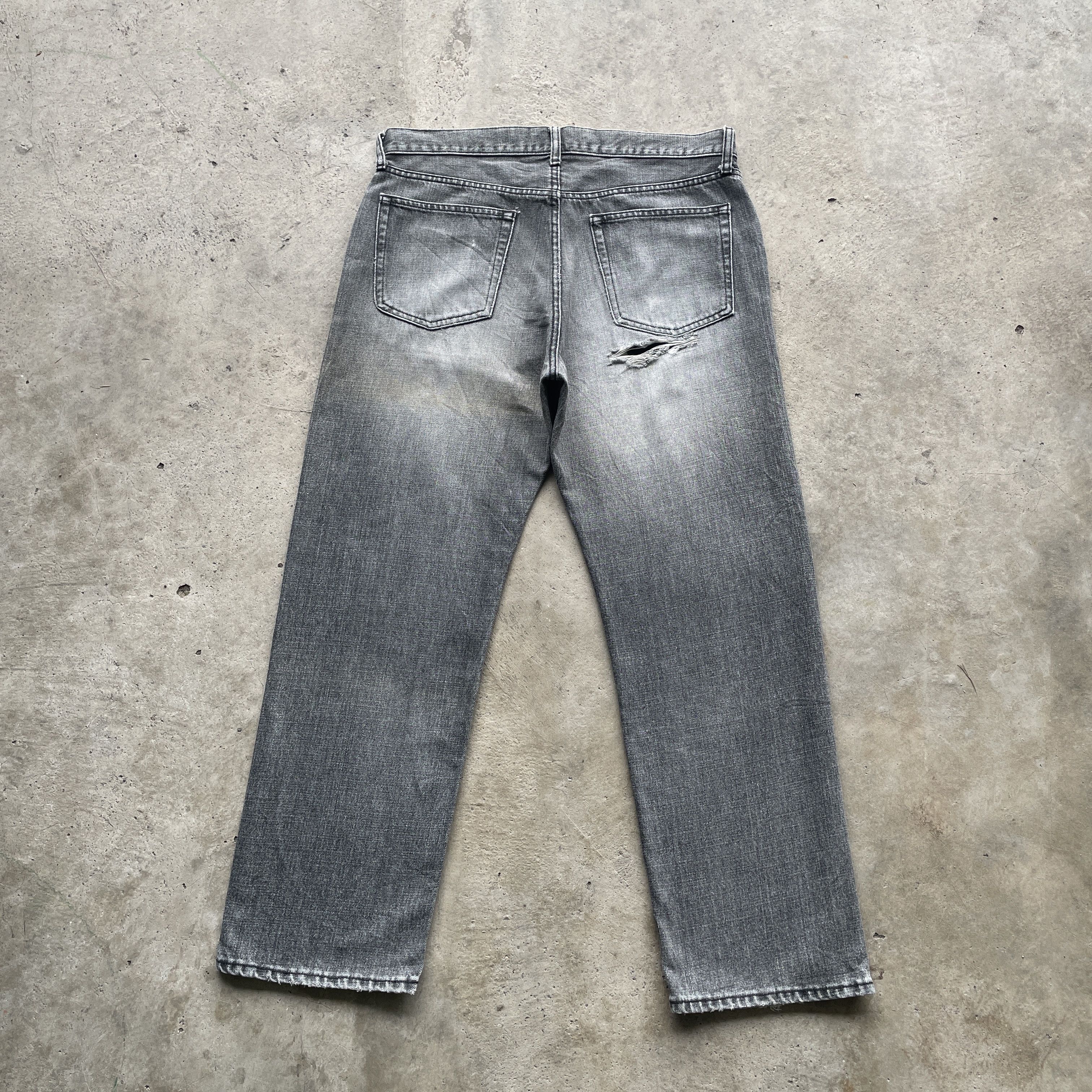 Japanese Brand VINTAGE JAPANESE DISTRESSED BLACK FADED JEANS PANTS W34 Size US 34 / EU 50 - 10 Thumbnail