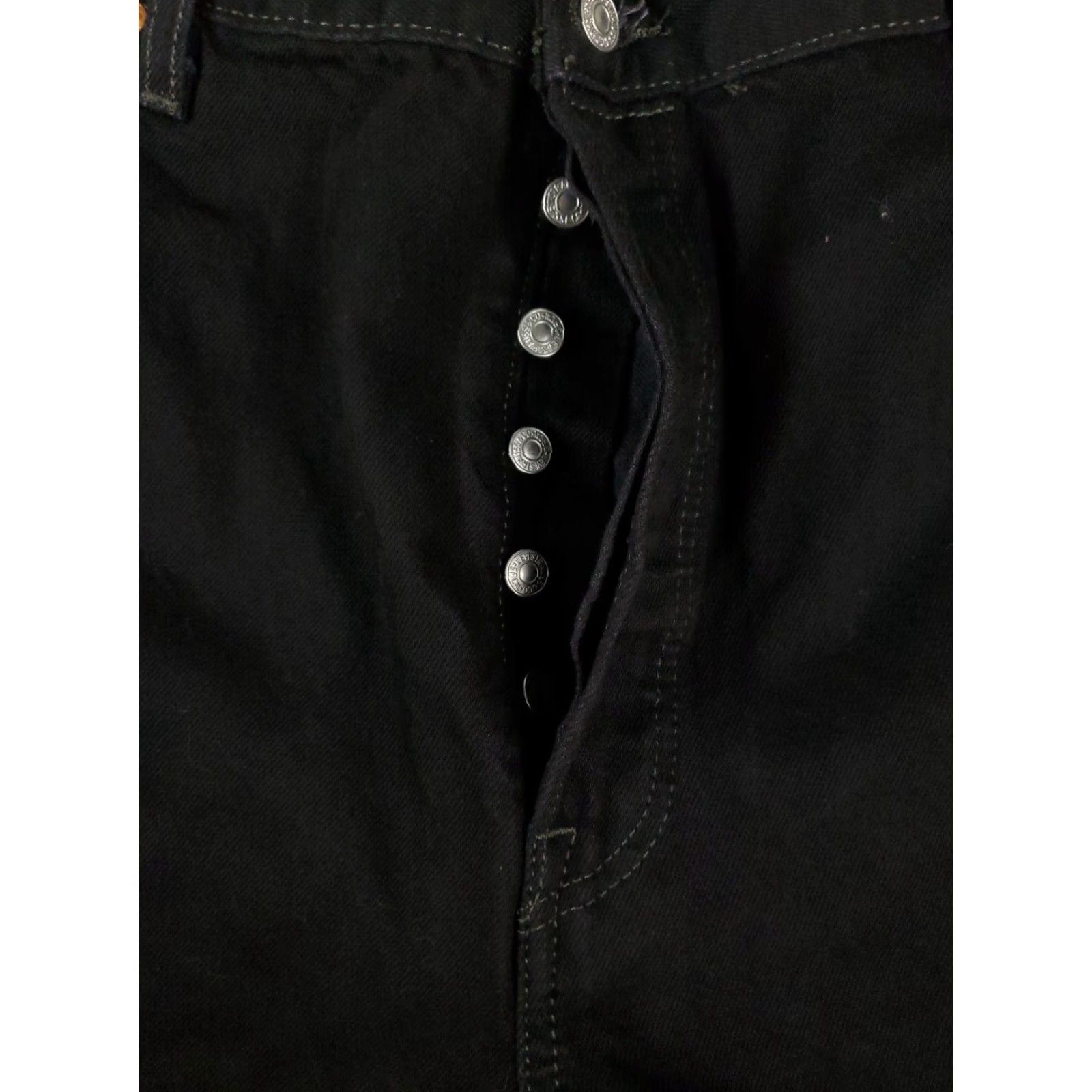 Levi's Mens Levis Jeans 42x30 Extra Large XL Black Straight Leg Denim Pants Size US 42 / EU 58 - 6 Thumbnail
