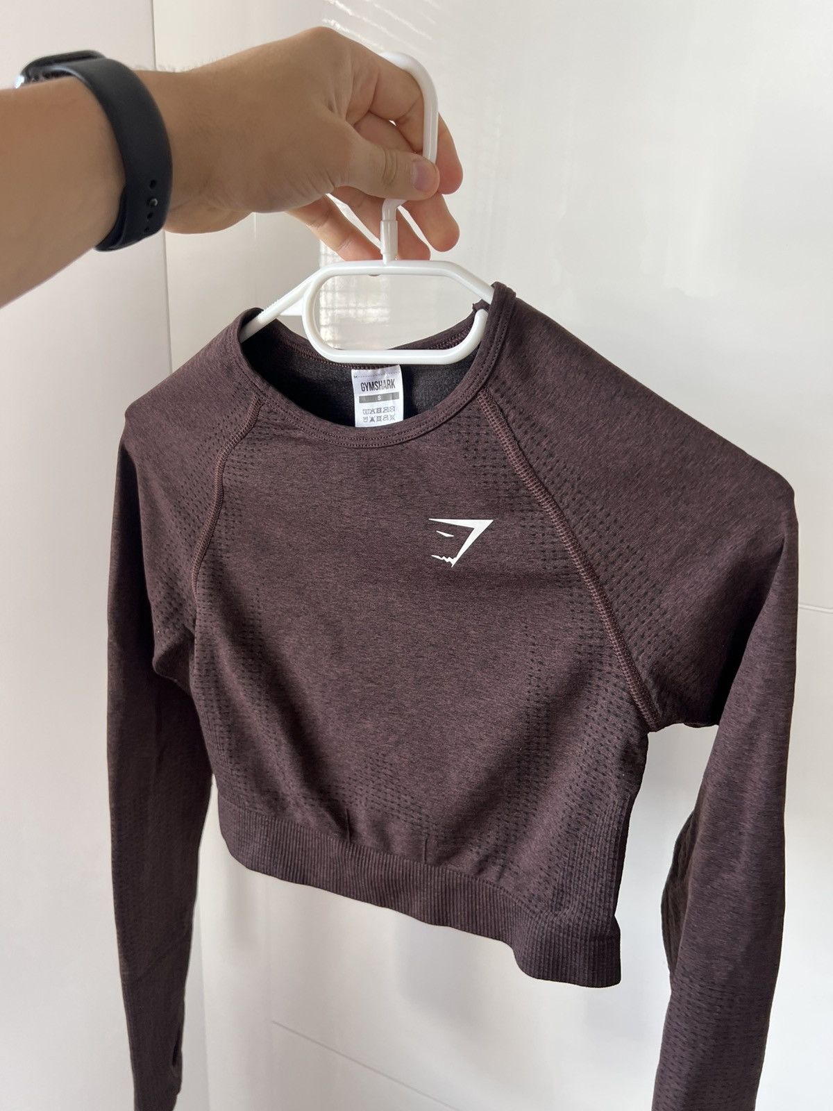 Gymshark ‼️Gymshark Womans Long Sleeve Onyx Straight Fit Gym Top‼️ Size S / US 4 / IT 40 - 1 Thumbnail