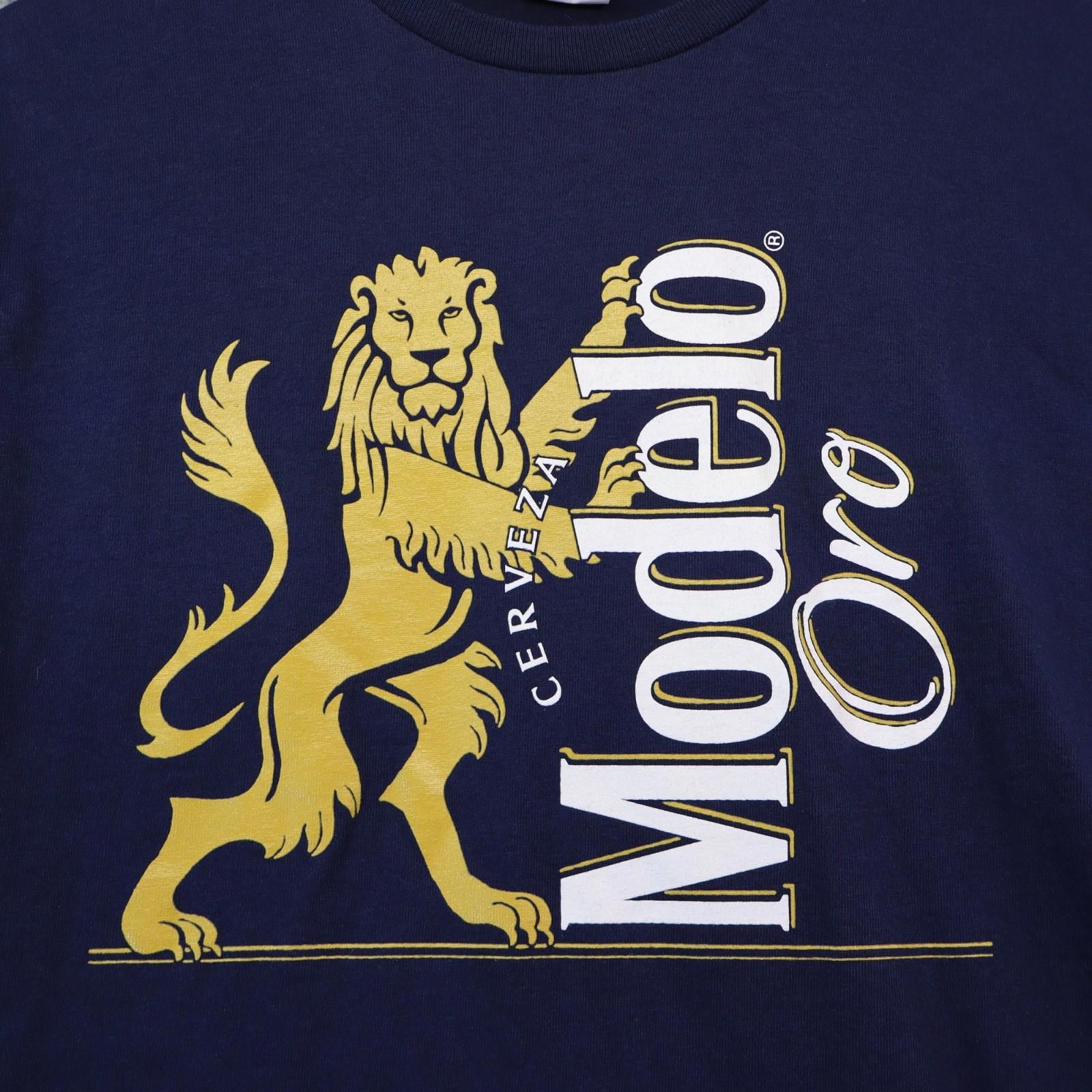 Philippe Model Modelo Beer Shirt Men Large Blue Big Front Logo Cotton Size US L / EU 52-54 / 3 - 1 Thumbnail