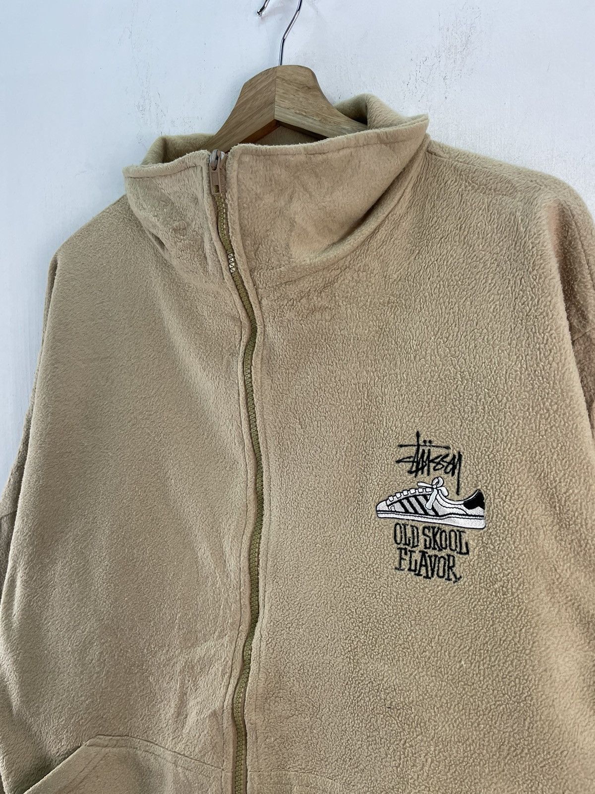 Stussy Vintage 90s Stussy Old Skool Flavor Fleece Jacket Boxy Baggy Size US M / EU 48-50 / 2 - 9 Thumbnail