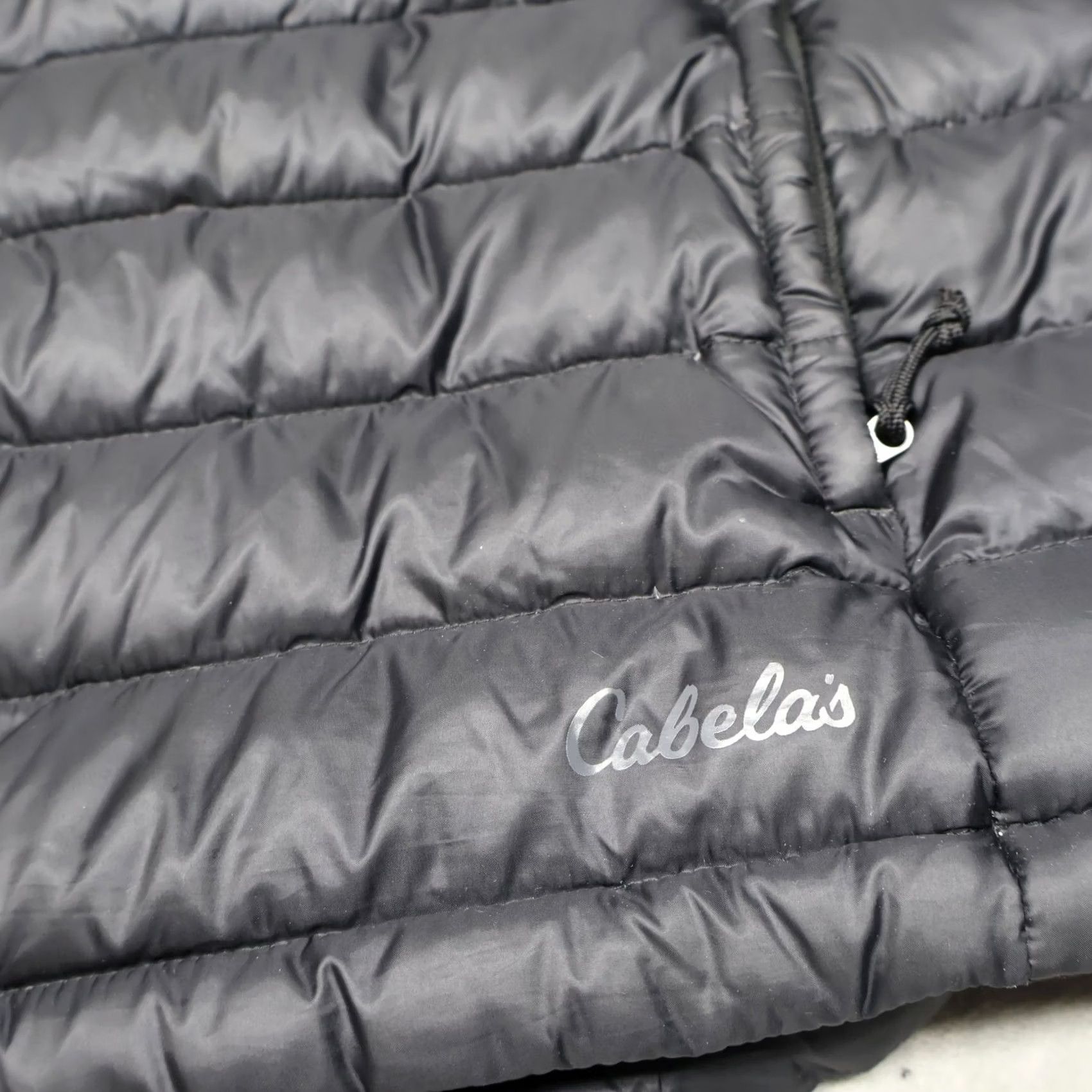 Vintage Cabela's Down Jacket Mens XL Black Insulated Quilted Full Zip Outdoor Puffer Size US XL / EU 56 / 4 - 4 Thumbnail