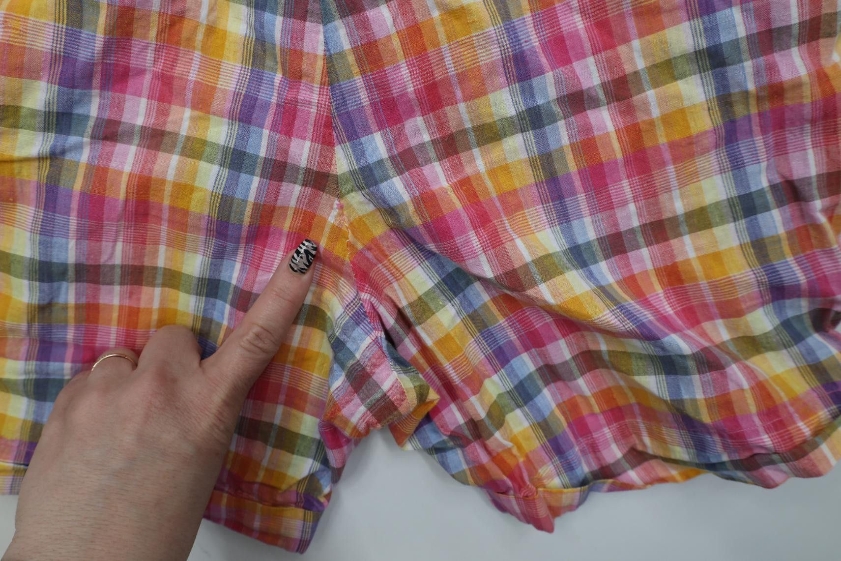 Vintage Vintage 90s Streetwear Madras Gurkha Safari Shorts Cotton Size 26" / US 2 / IT 38 - 16 Thumbnail