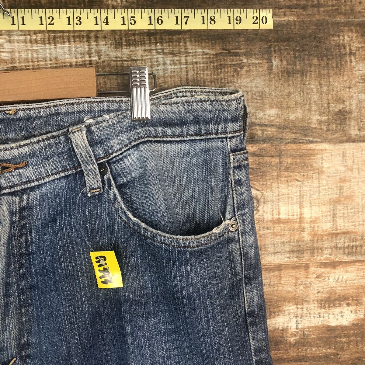 Vintage Bobson vintage Blue Denim Pants #A1393 Size US 35 - 8 Thumbnail