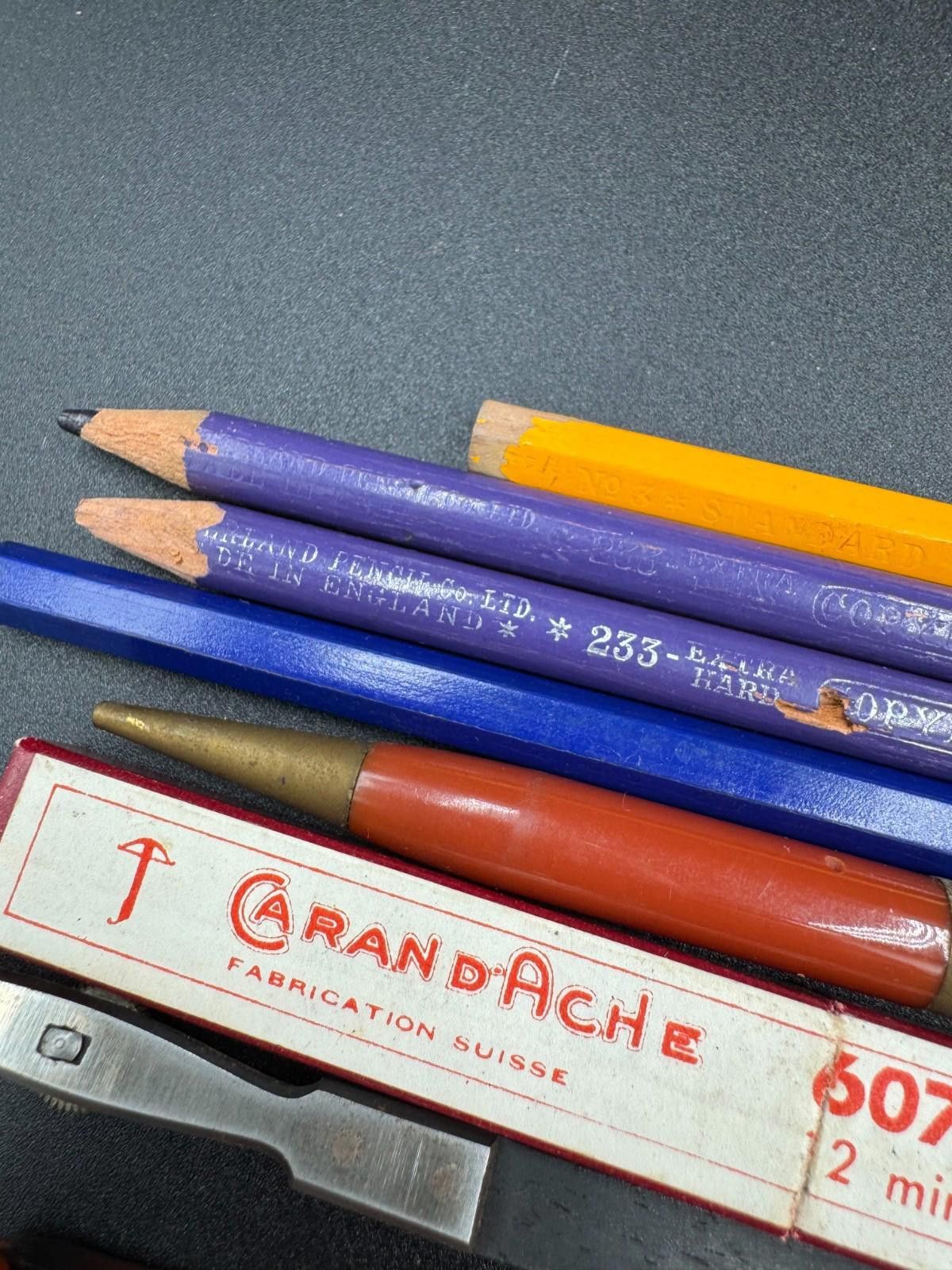 Other Vintage Caran d'Ache Fixpencil Staedtler Mars Tin Lot Drafti Size ONE SIZE - 9 Thumbnail