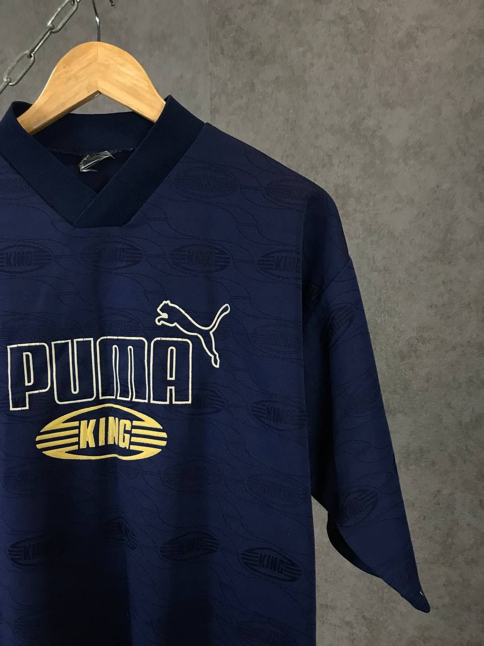 Puma Puma King vintage rare monogram tee Size US L / EU 52-54 / 3 - 2 Thumbnail