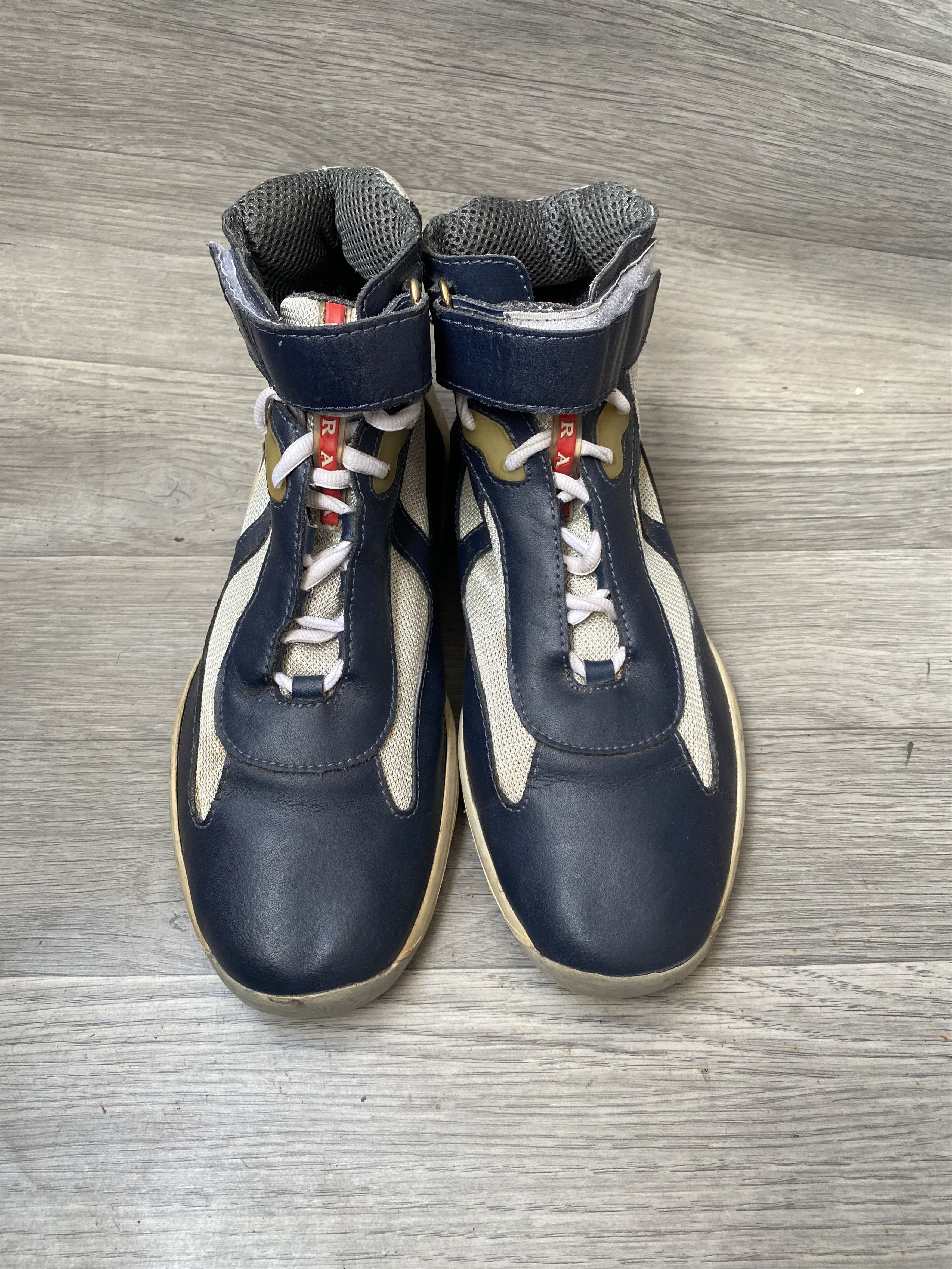 Prada Prada american cup blue hi-top sneakers sz uk 9 Size US 10 / EU 43 - 8 Thumbnail