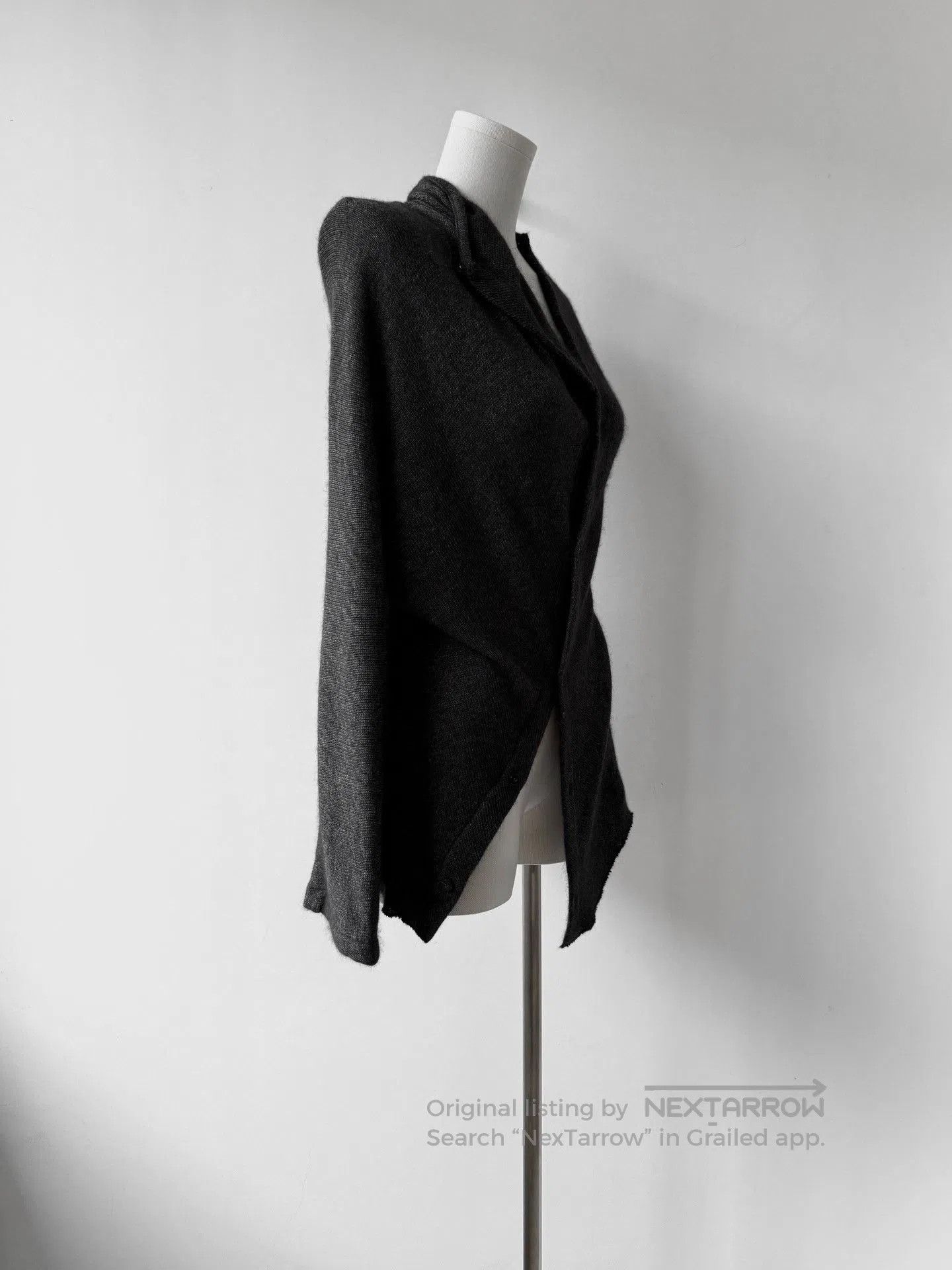 Yohji Yamamoto Yohji Yamamoto Y's Wool Asymmetric Cardigan. Size M / US 6-8 / IT 42-44 - 6 Thumbnail