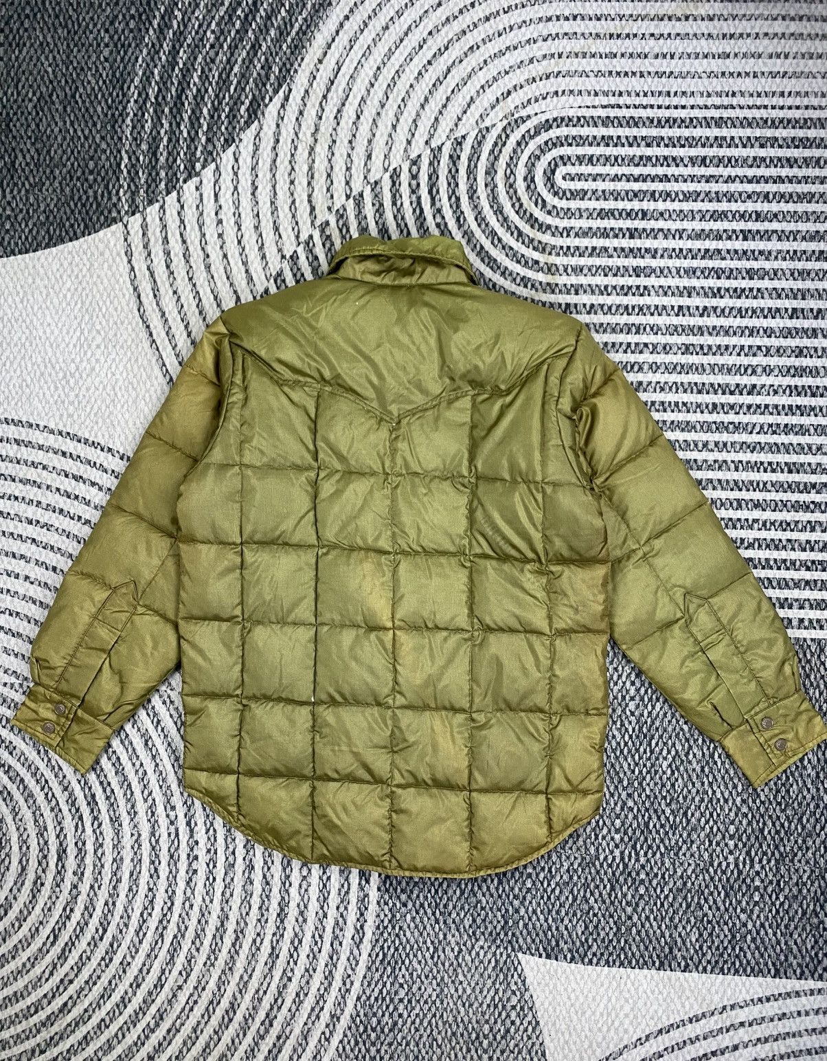 Japanese Brand Vintage Like A Hurricane Green Genuine Puffer Jacket Size US M / EU 48-50 / 2 - 2 Thumbnail