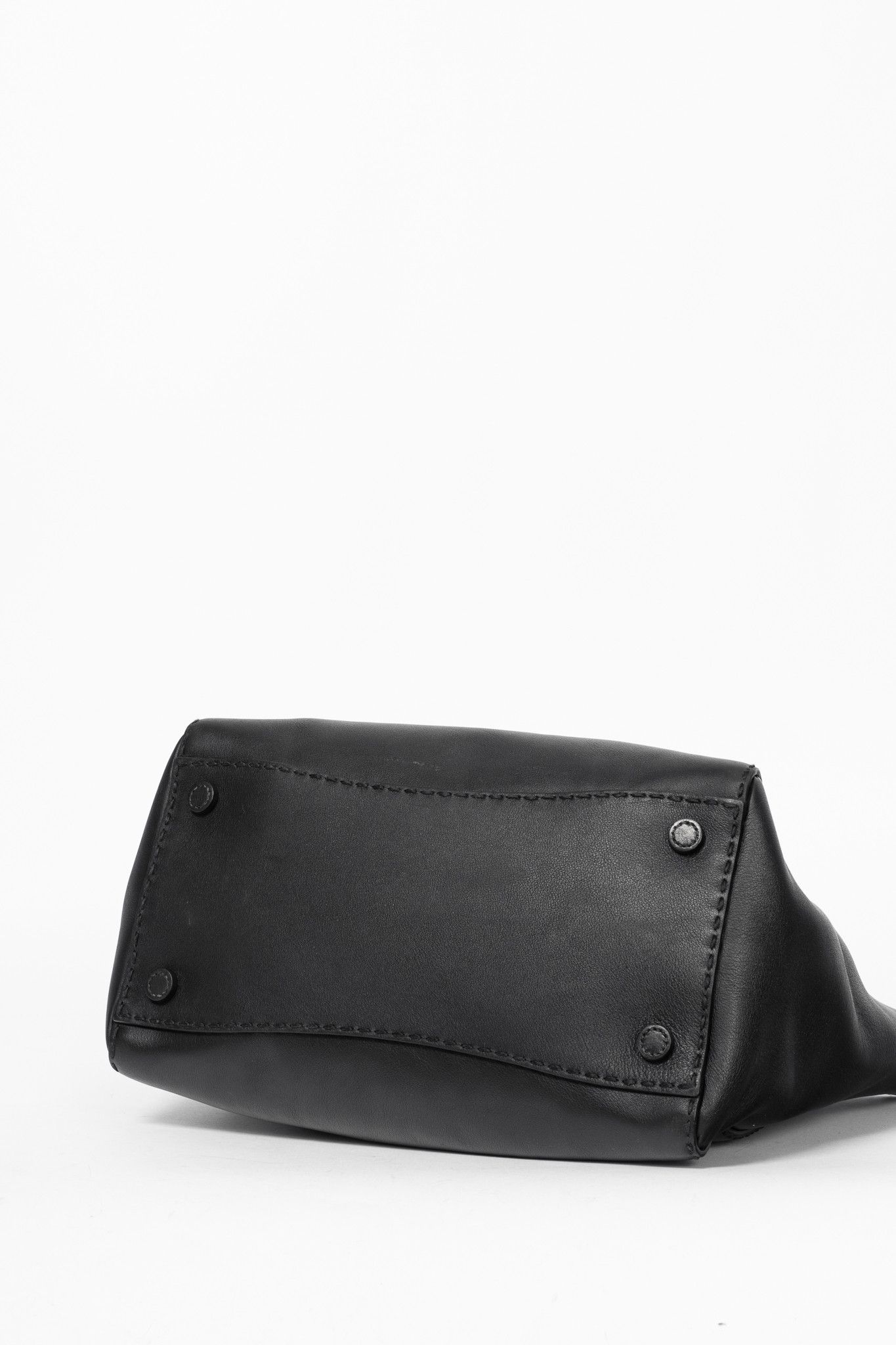 Prada Prada Black Hand Stitched Calfskin Leather Tote Size ONE SIZE - 5 Thumbnail