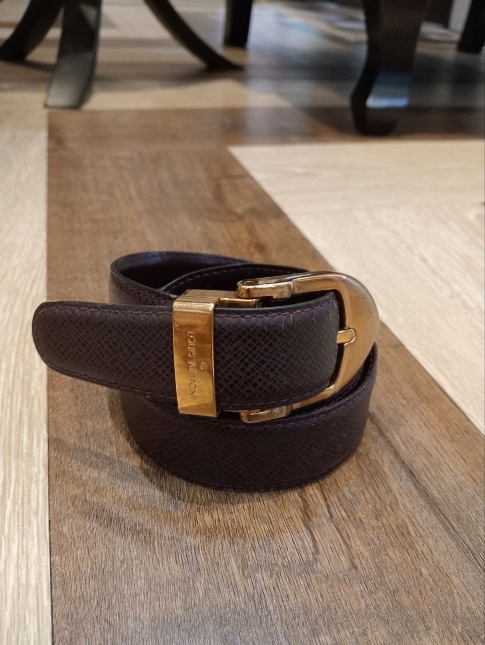 Louis Vuitton LUXURY LOUIS VUITTON LEATHER BELT Size ONE SIZE - 1 Thumbnail