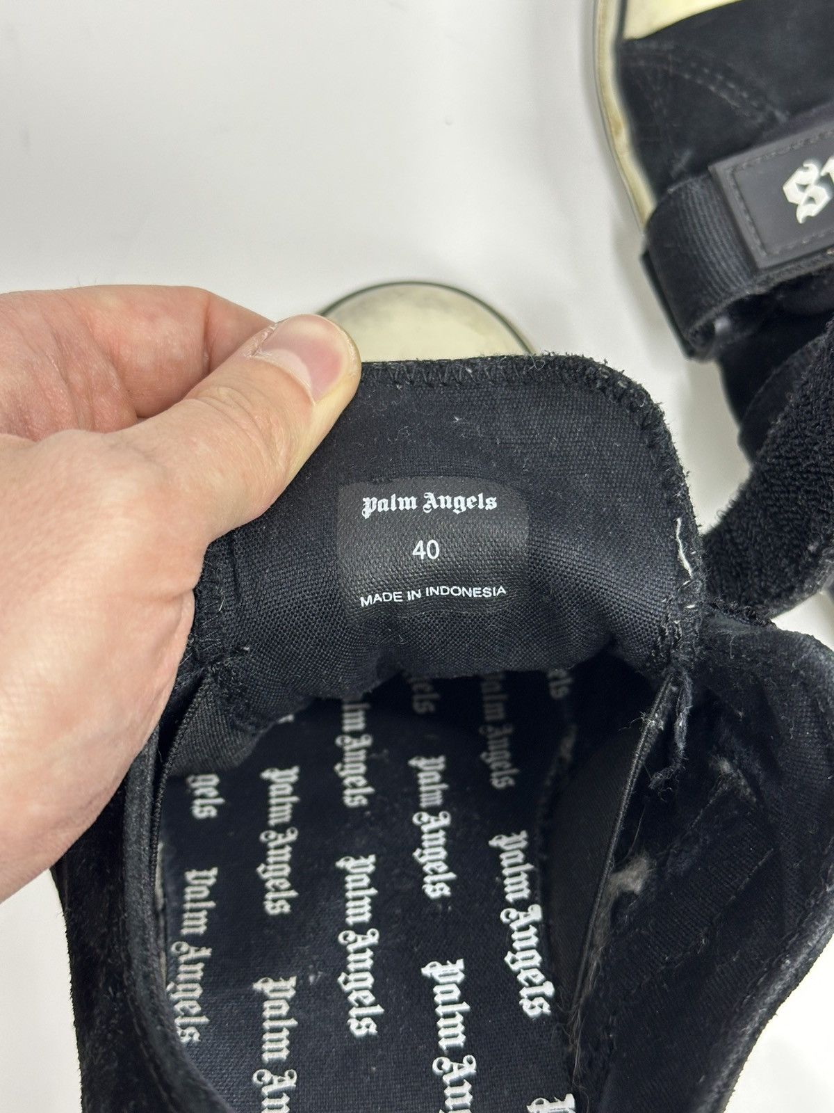 Palm Angels Vintage Palm Angels Vulcanized Low Top Sneakers Big Logo Size US 7.5 / EU 40-41 - 10 Thumbnail