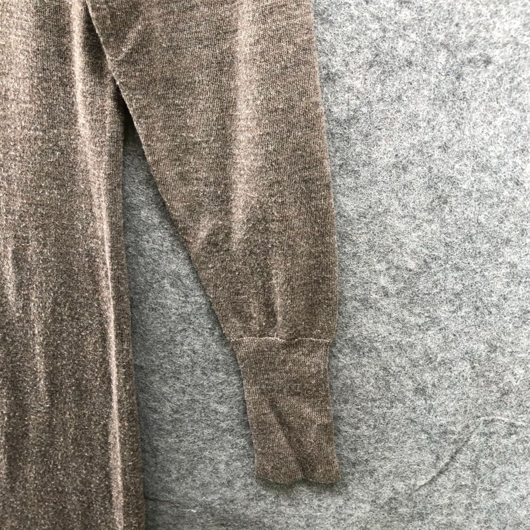 Uniqlo Uniqlo Merino Blend Boat Neck Sweater Dress Women XS Light Brown Midi Lightweight Womens Size XS / US 0-2 / IT 36-38 - 5 Thumbnail