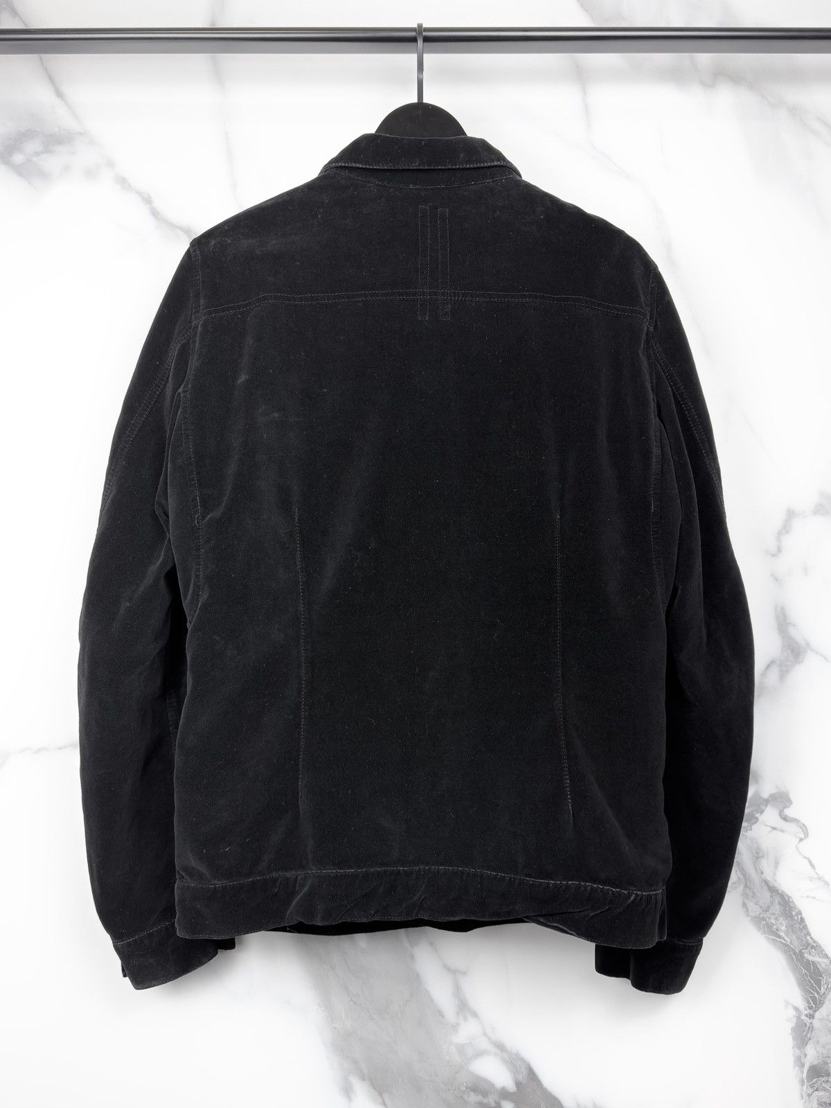 Rick Owens FW08 Rick Owens Stag Velvet Cargo Pocket Denim Jacket Size US M / EU 48-50 / 2 - 2 Thumbnail