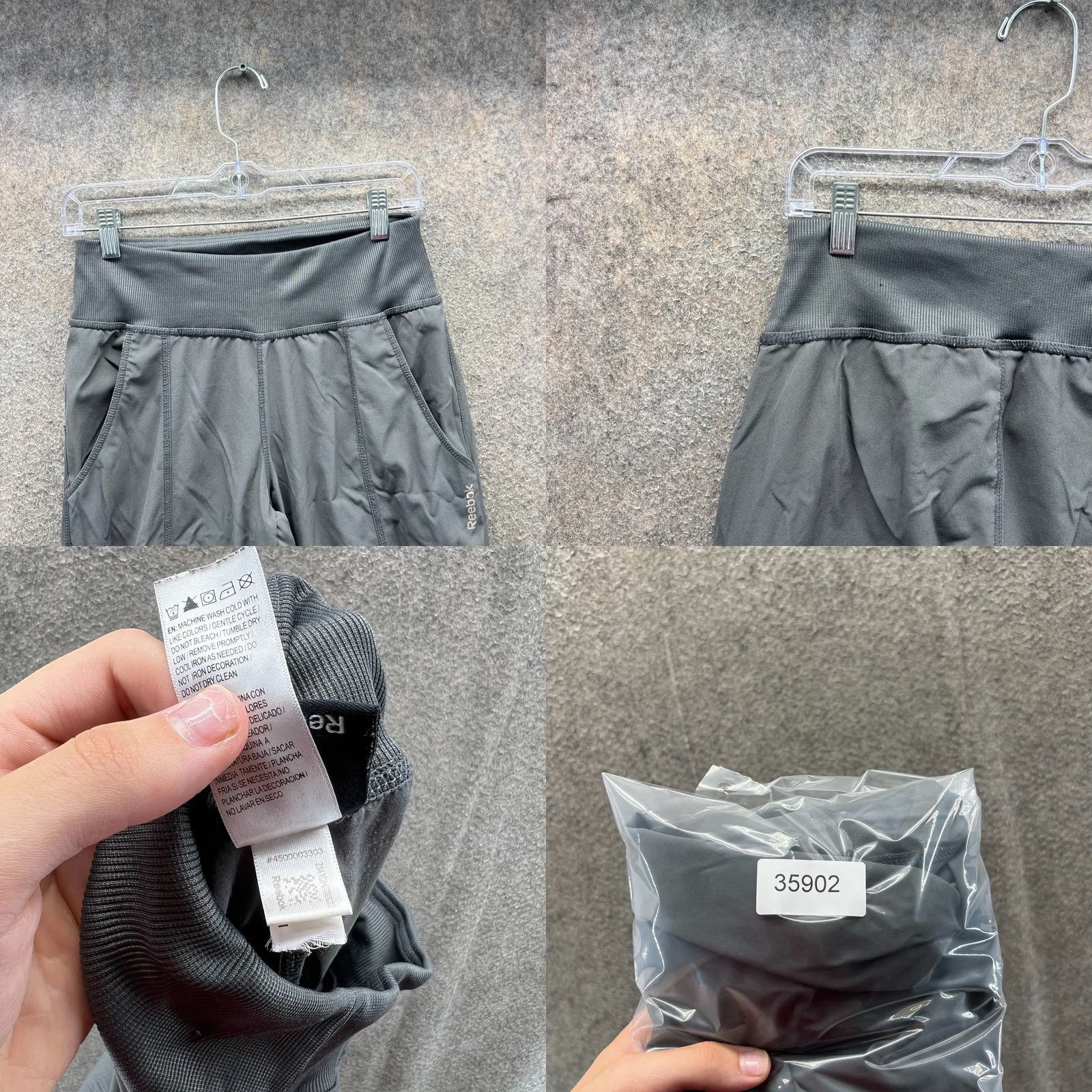 Reebok Reebok Pants Womens XS Gray Athletic Activewear Stretch Jogger Extra Small Size 26" / US 2 / IT 38 - 8 Thumbnail