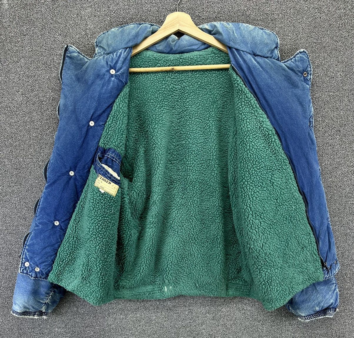 Marithe + Francois Girbaud Vintage Marithe Francois Girbaud Closed Sherpa Denim Jacket Size US L / EU 52-54 / 3 - 6 Thumbnail