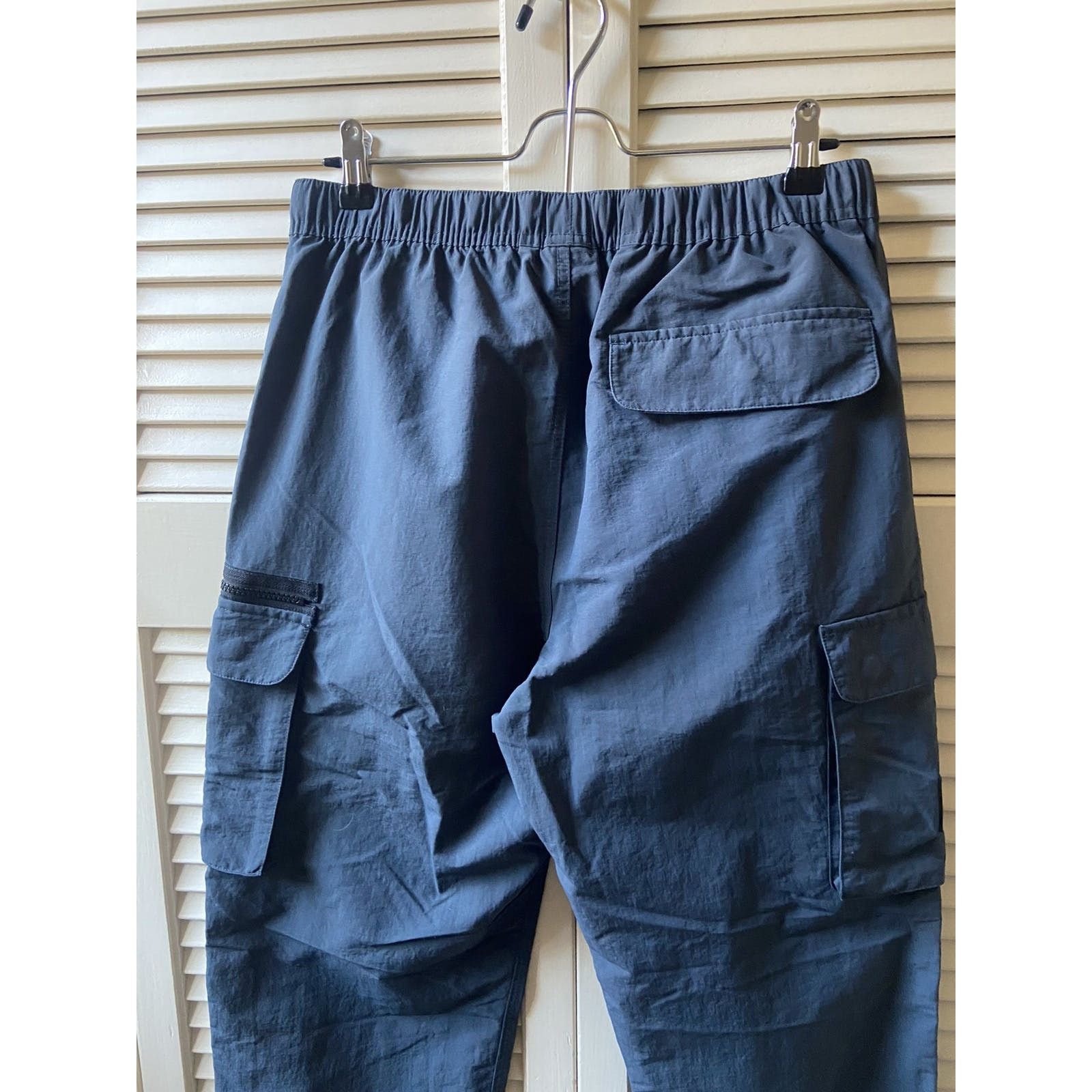 Stussy Stussy Nylon Cargo Pants Elastic Belted Waistband Blue Grey Size US 30 / EU 46 - 9 Thumbnail