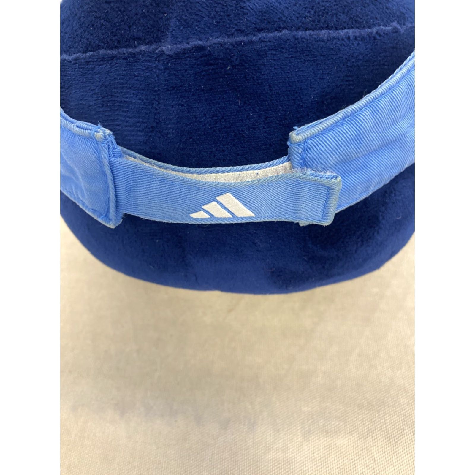 Adidas Adidas Logo Visor Hat One Size Blue Cotton Blend Adjustable Casual Sportswear Mens Size ONE SIZE - 4 Thumbnail