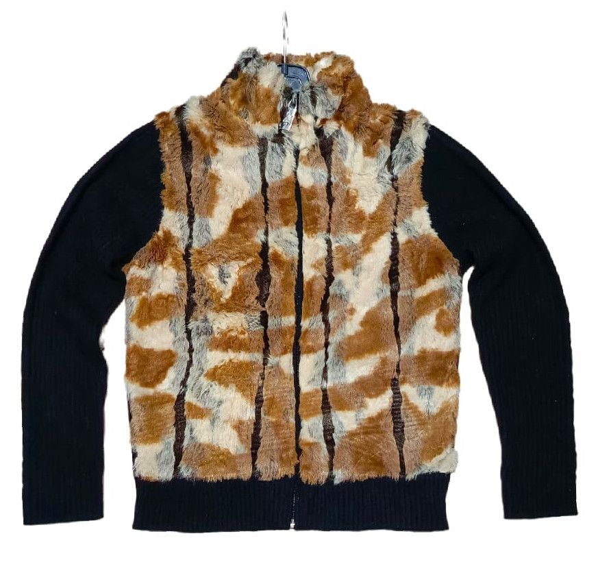 Beauty Beast Kirzia Uomo Goat fur knit zip up sweater Size M / US 6-8 / IT 42-44 - 1 Thumbnail