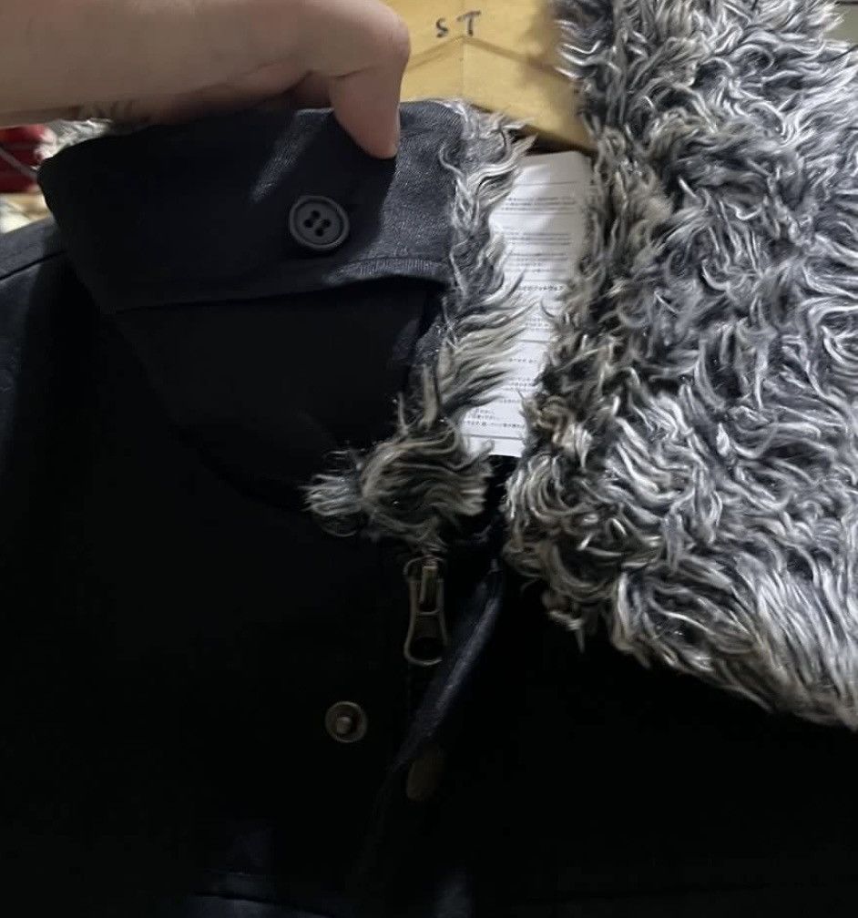 Vintage Vintage Omphalson Faux Fur Black Jacket Size US XL / EU 56 / 4 - 2 Thumbnail
