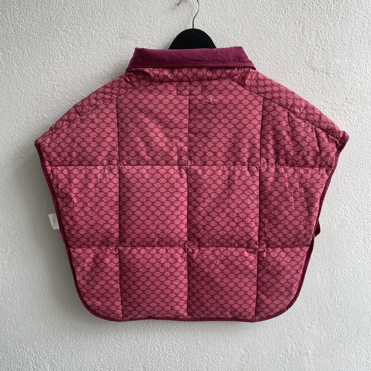 Celine Vintage CÉLINE Monogram Down Poncho Size L / US 10 / IT 46 - 7 Thumbnail