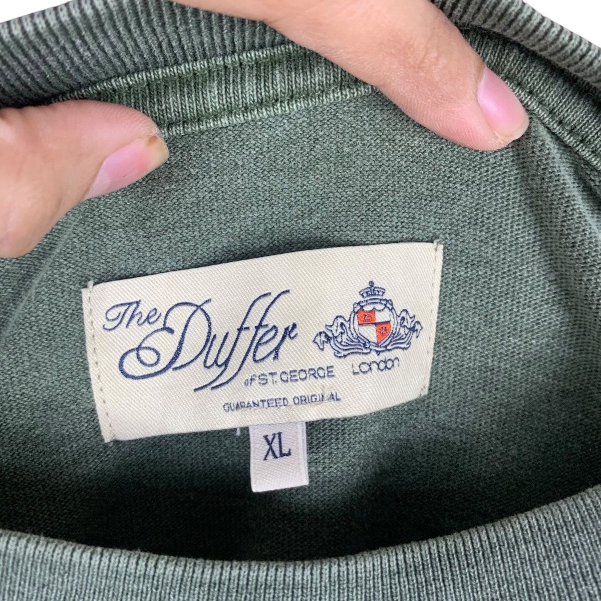 Vintage Vintage THE DUFFER LONDON Natural Dye Baggy Tee Shirt Top Size XL / US 12-14 / IT 48-50 - 6 Thumbnail
