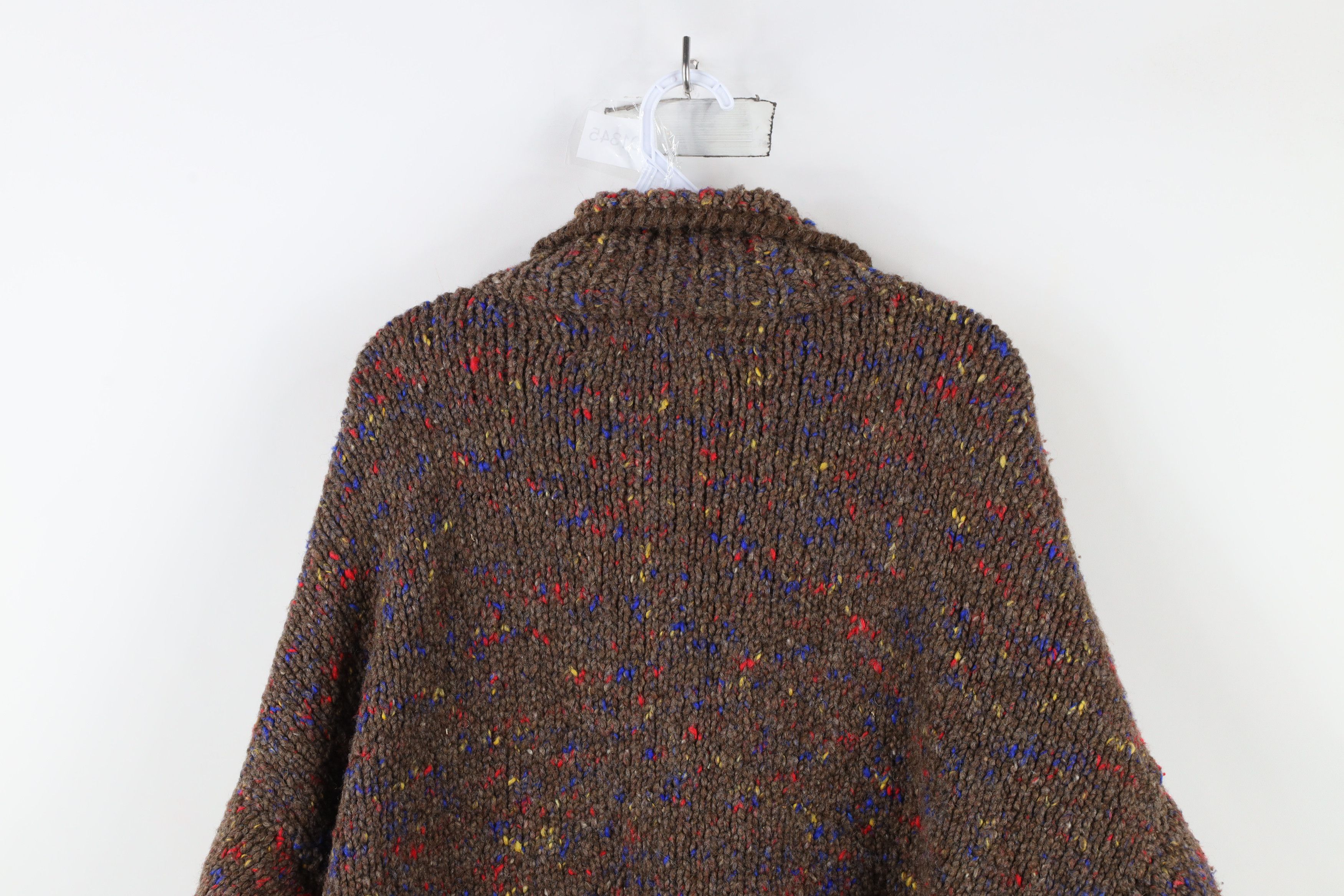Vintage Vintage 90s Streetwear Heavyweight Handmade Sweater Jacket Size ONE SIZE - 9 Thumbnail